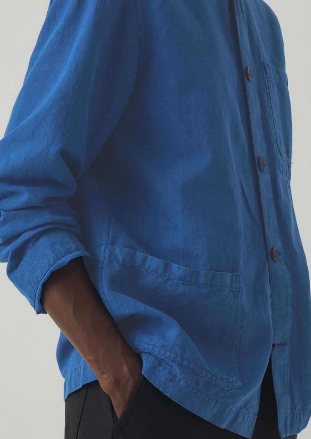 Arlo Garment Dyed Herringbone Jacket | Delft Product Image