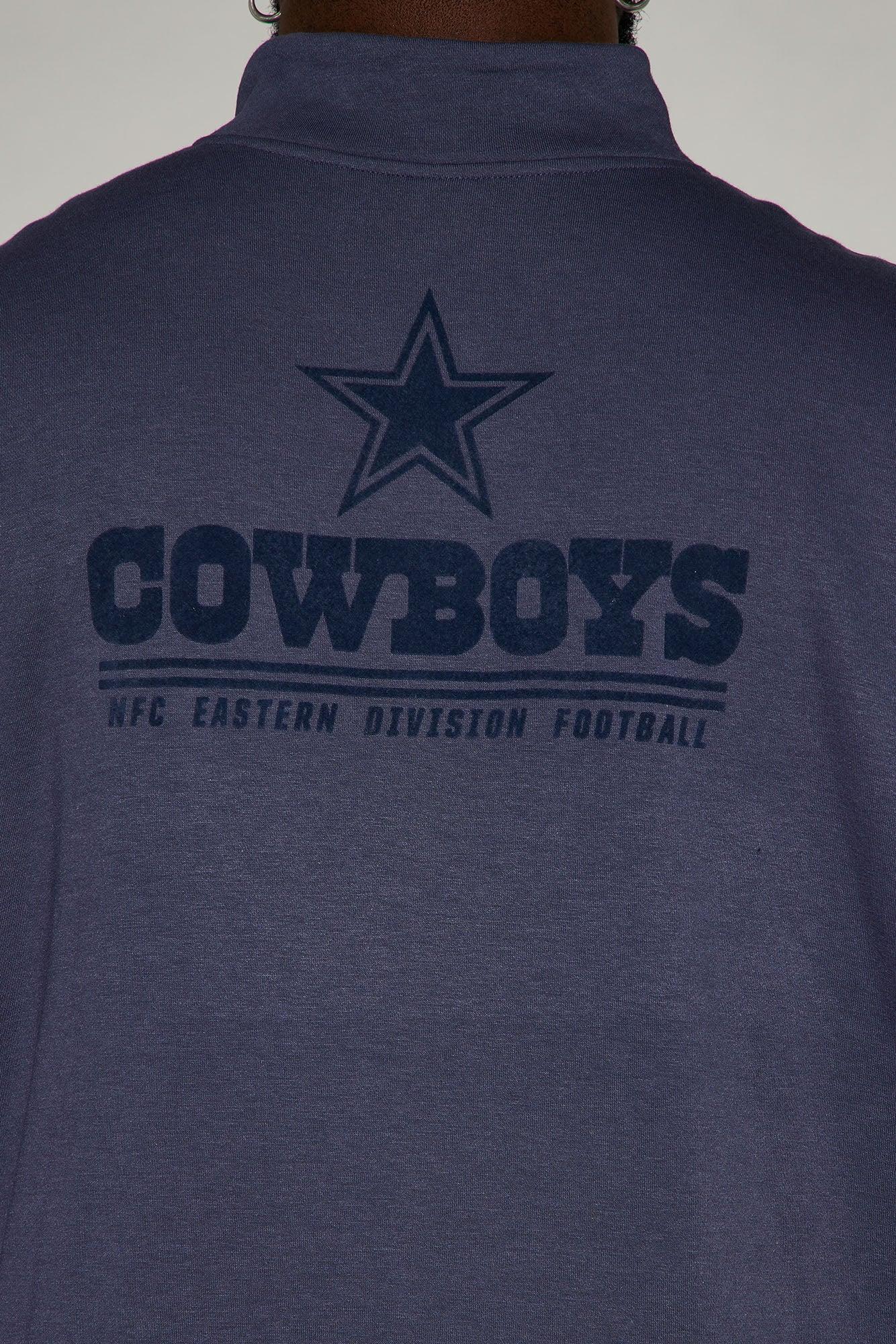 Cowboys Essential Quarter Zip Sweatershirt - Navy/combo Male Product Image