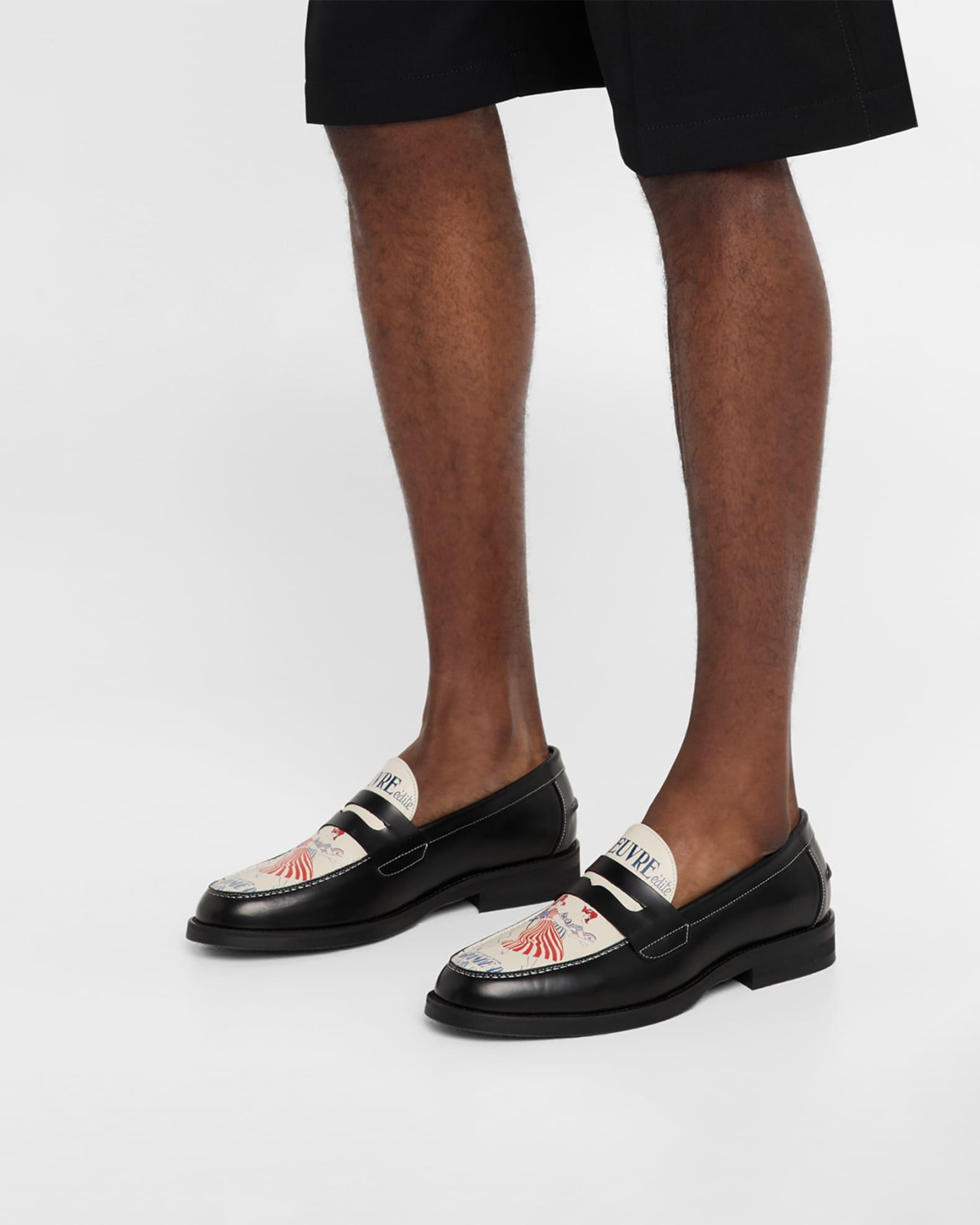 Men's Wilde La Grande Paix Leather Penny Loafers Product Image