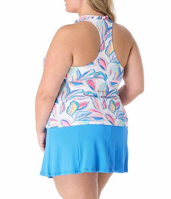 Beach House Plus Size Pique Solid Olivia Princess Seam Swim Skort Product Image
