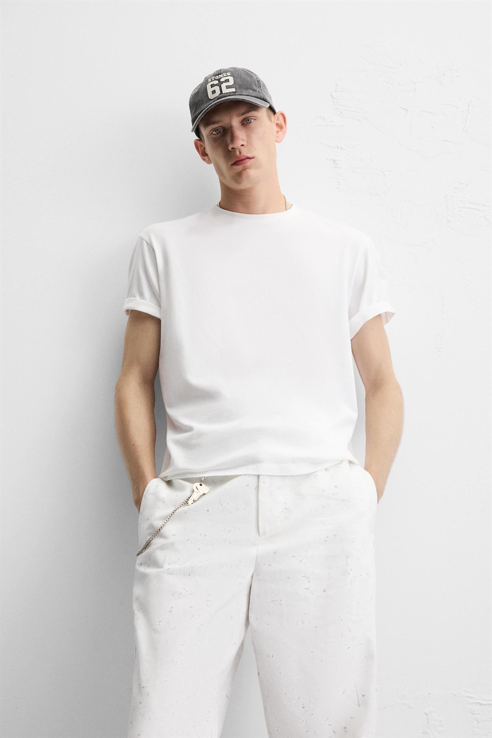 WIDE FIT ABSTRACT PRINT PANTS Product Image