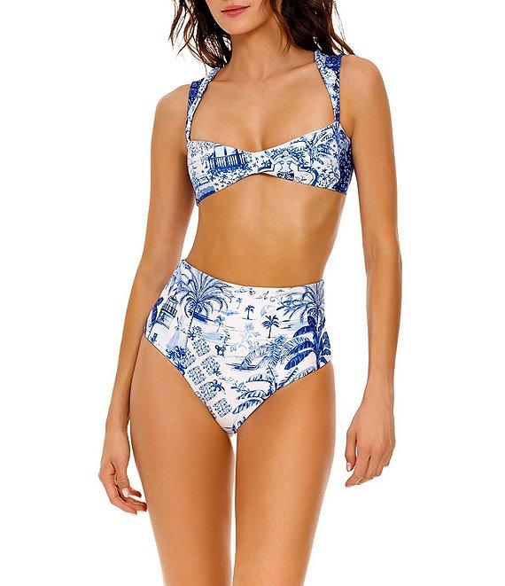 Agua Bendita Alicia Tales Reversible High Waisted Swim Bottoms Product Image