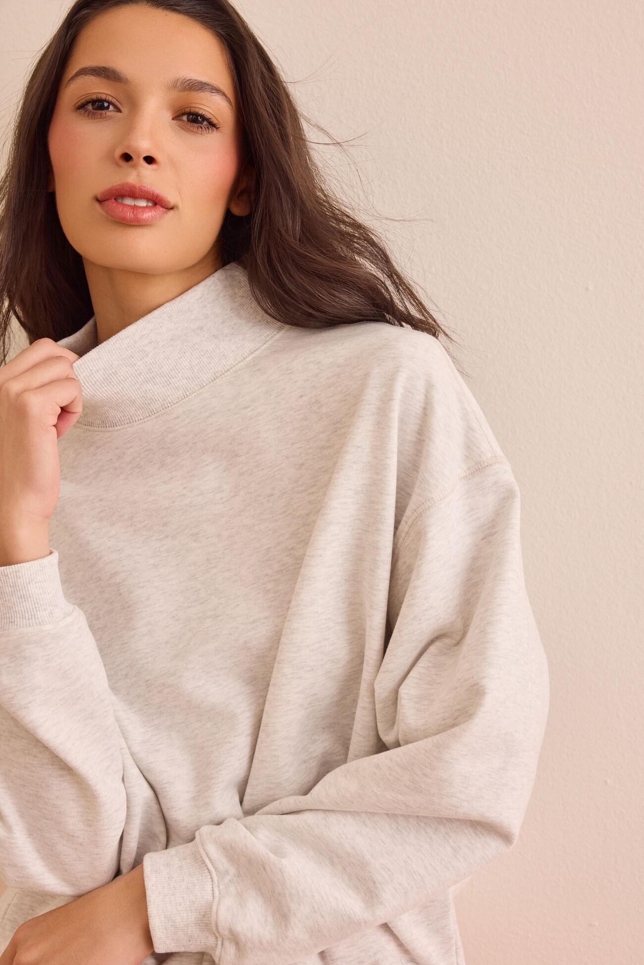 Precision Mock Neck Sweatshirt Product Image