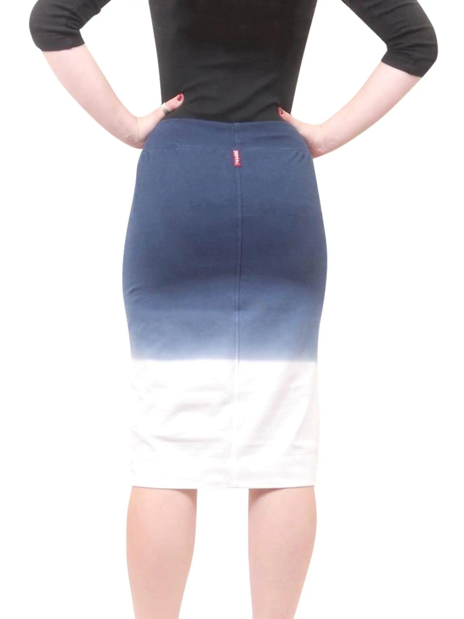 Hard Tail Wide Cut Cotton Pencil Skirt W-525 Product Image