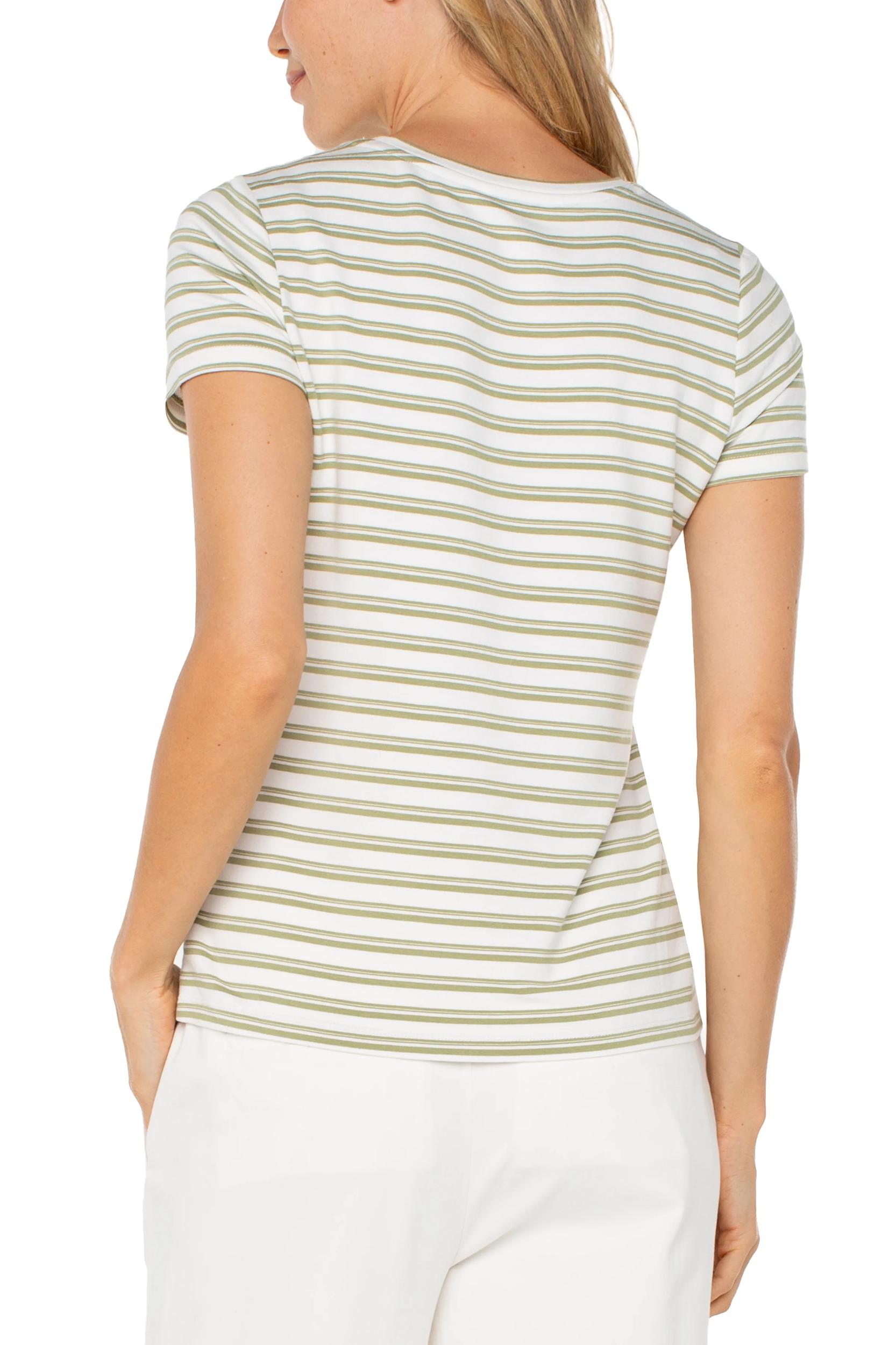 Short Sleeve Crew Neck Classic Knit Tee Product Image