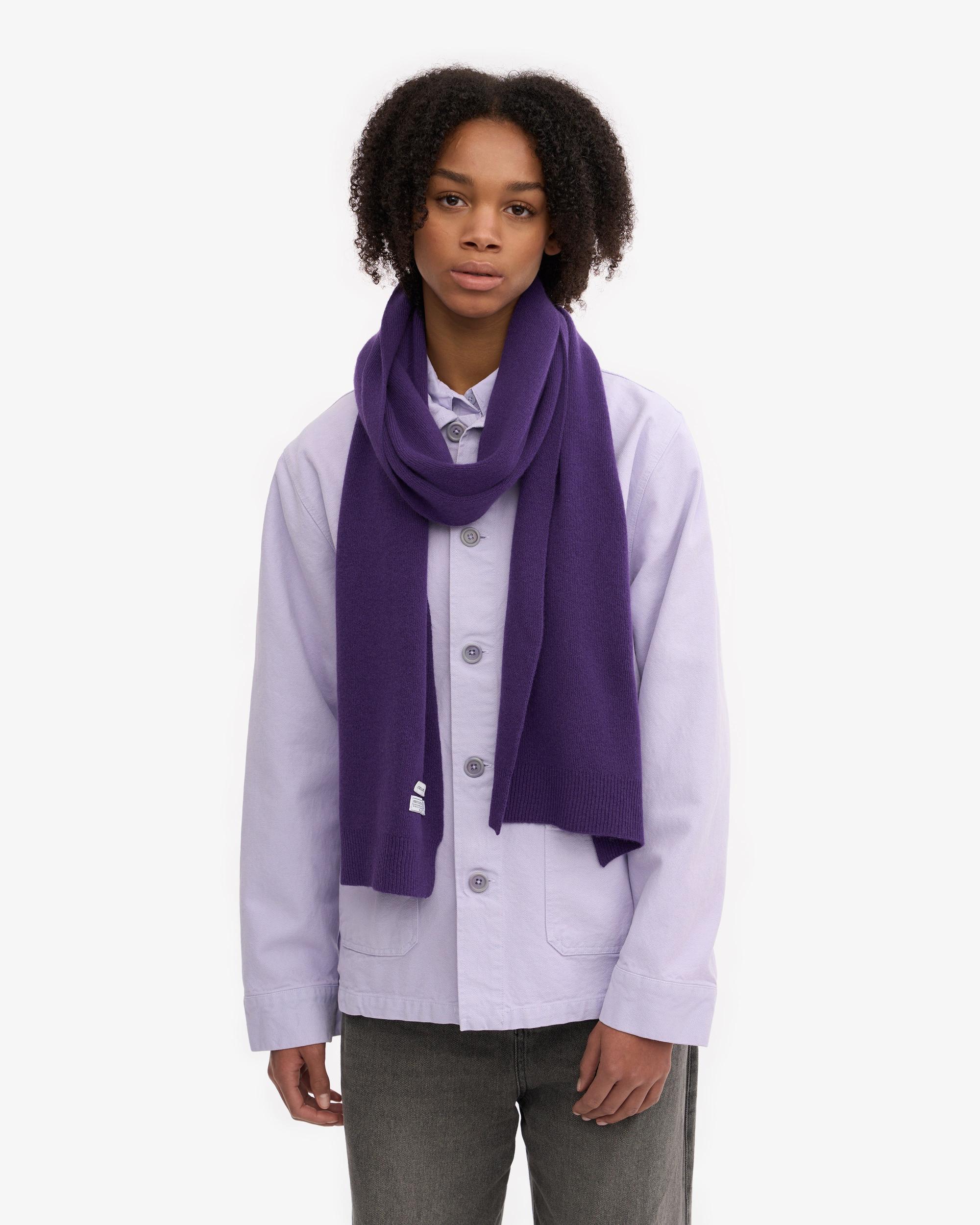 Merino Wool Scarf - Ultra Violet Product Image