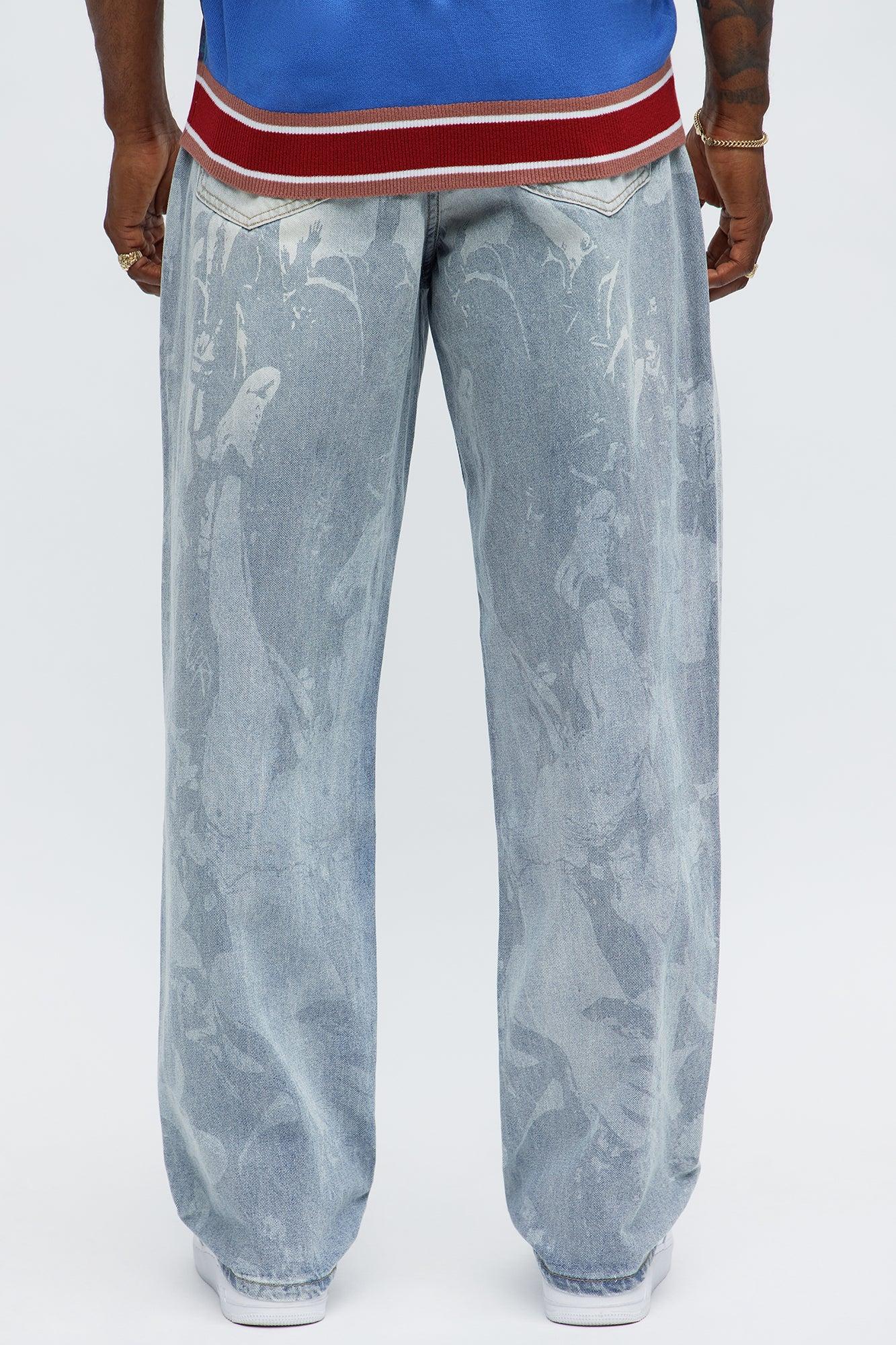 Straight Perspective Jeans - Light Blue Wash Male Product Image