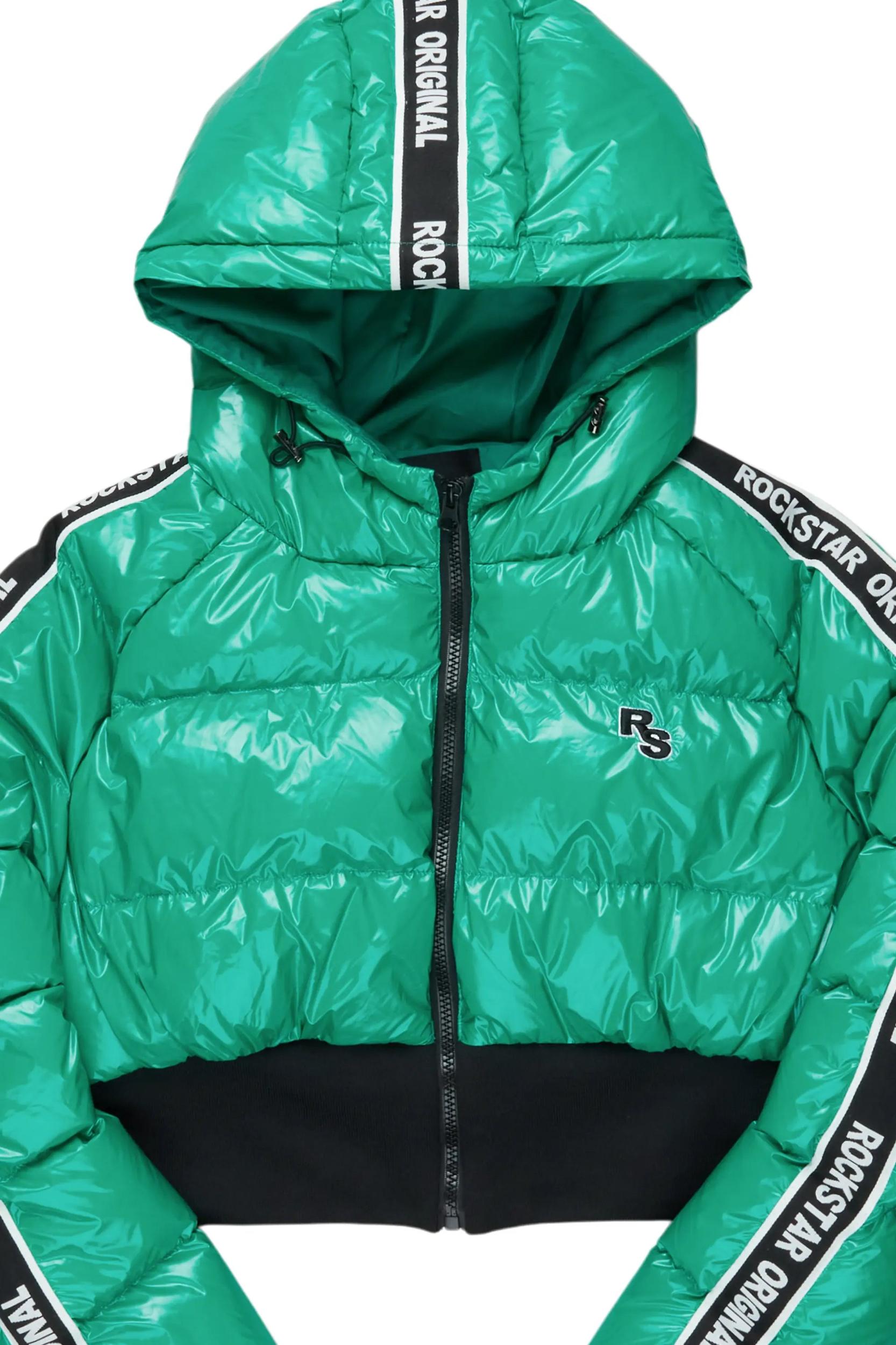 Jackey Green 2.0 Crop Puffer Jacket Female Product Image