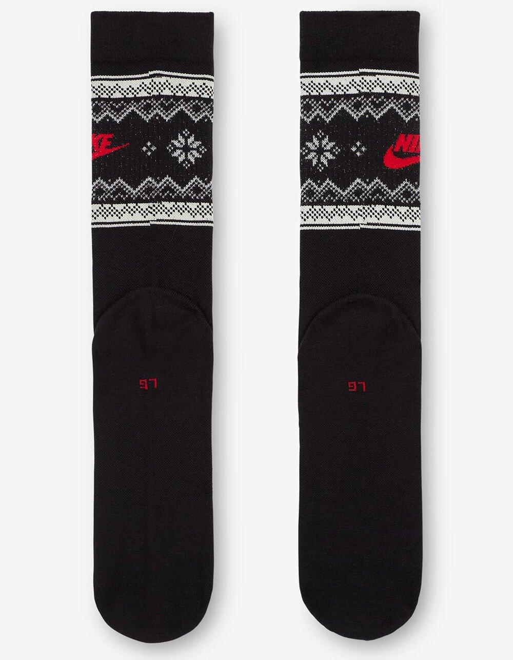 NIKE Everyday Essentials Fair Isle Crew Socks - BLACK COMBO Product Image