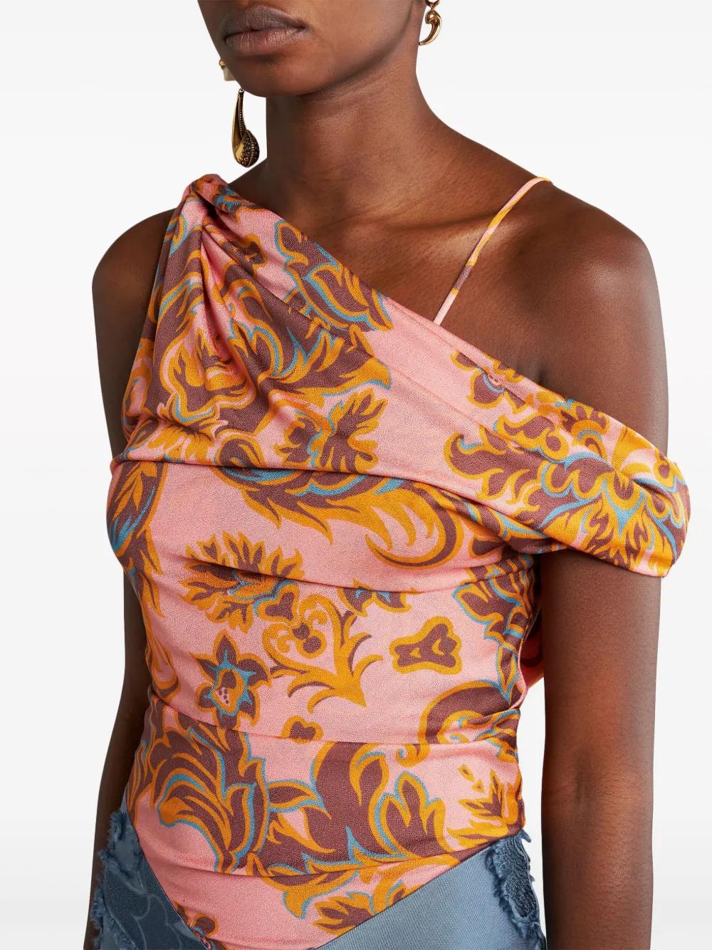 contrasting-panel maxi dress Product Image