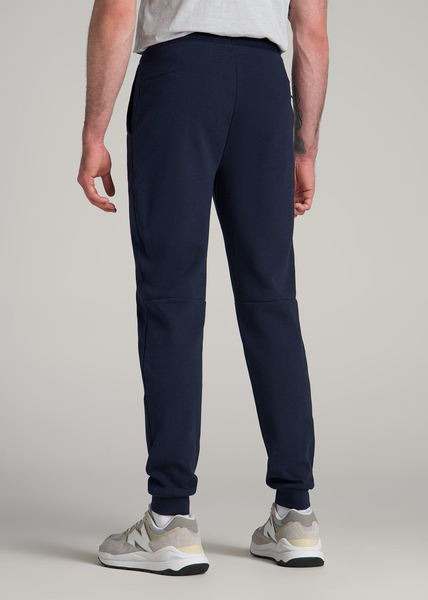 Tech Motion Fleece Joggers for Tall Men in Evening Blue Male Product Image