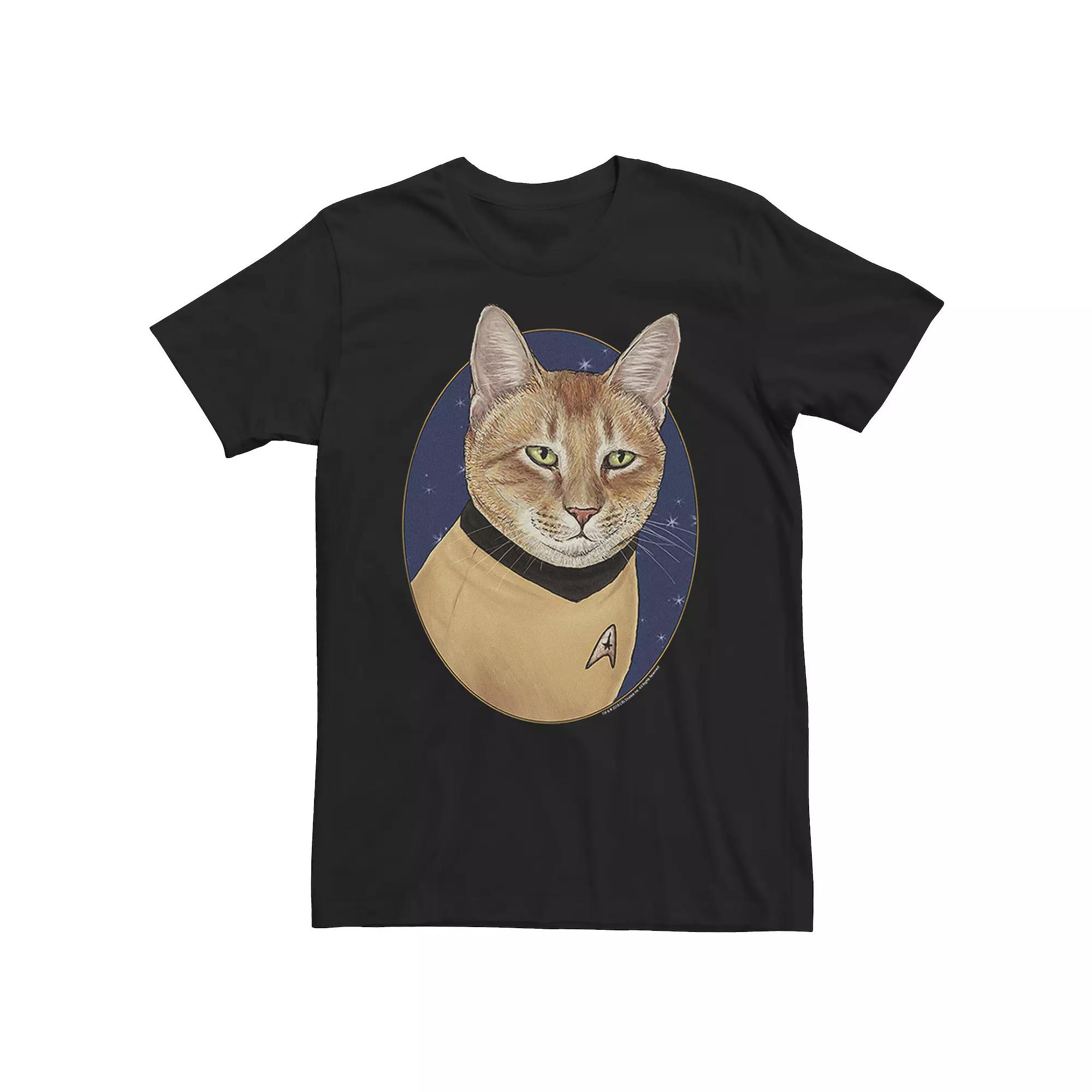 Men's Star Trek Original Series Cat Captain Kirk Tee,  Product Image