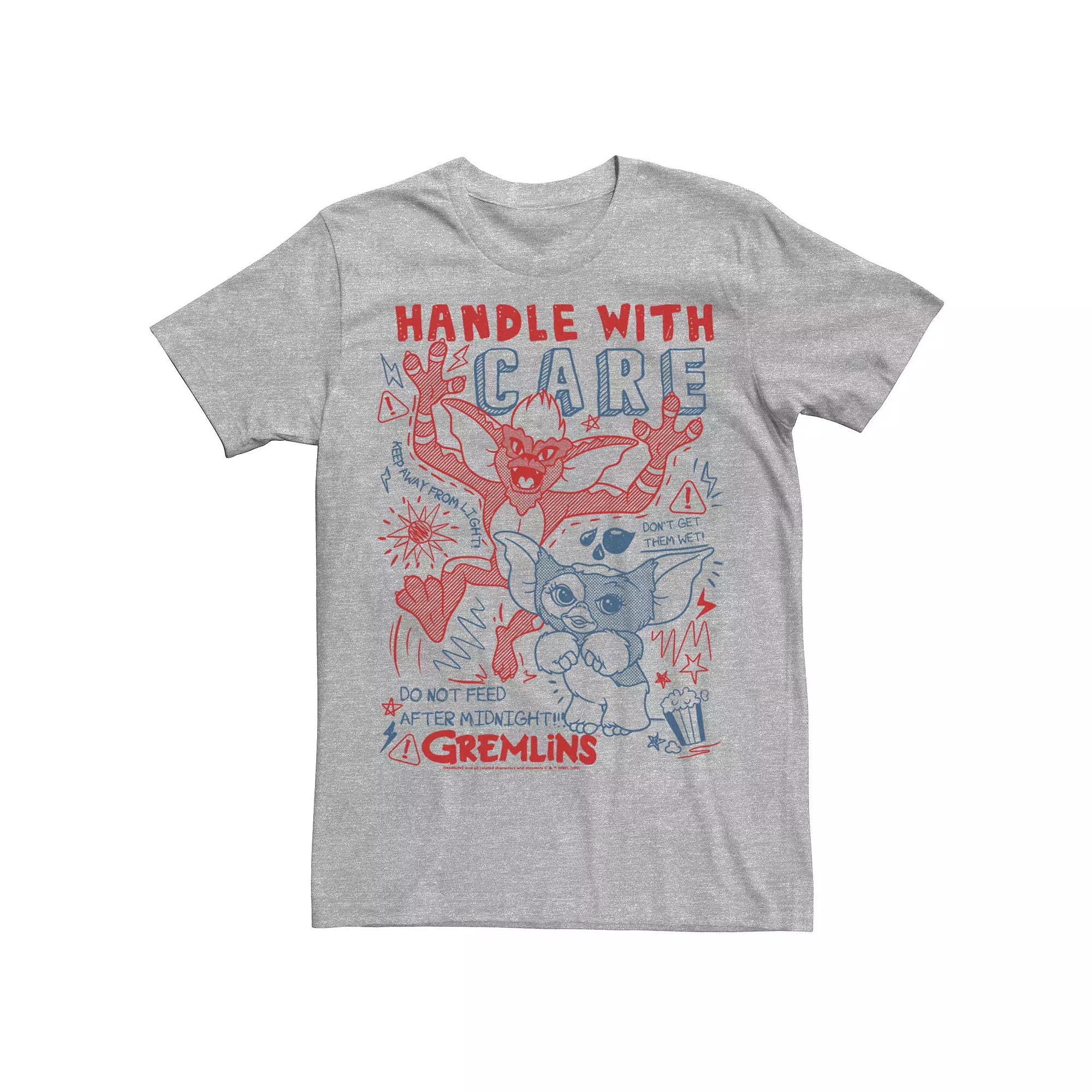 Men's Gremlins Handle With Care Sketch Tee,  Product Image