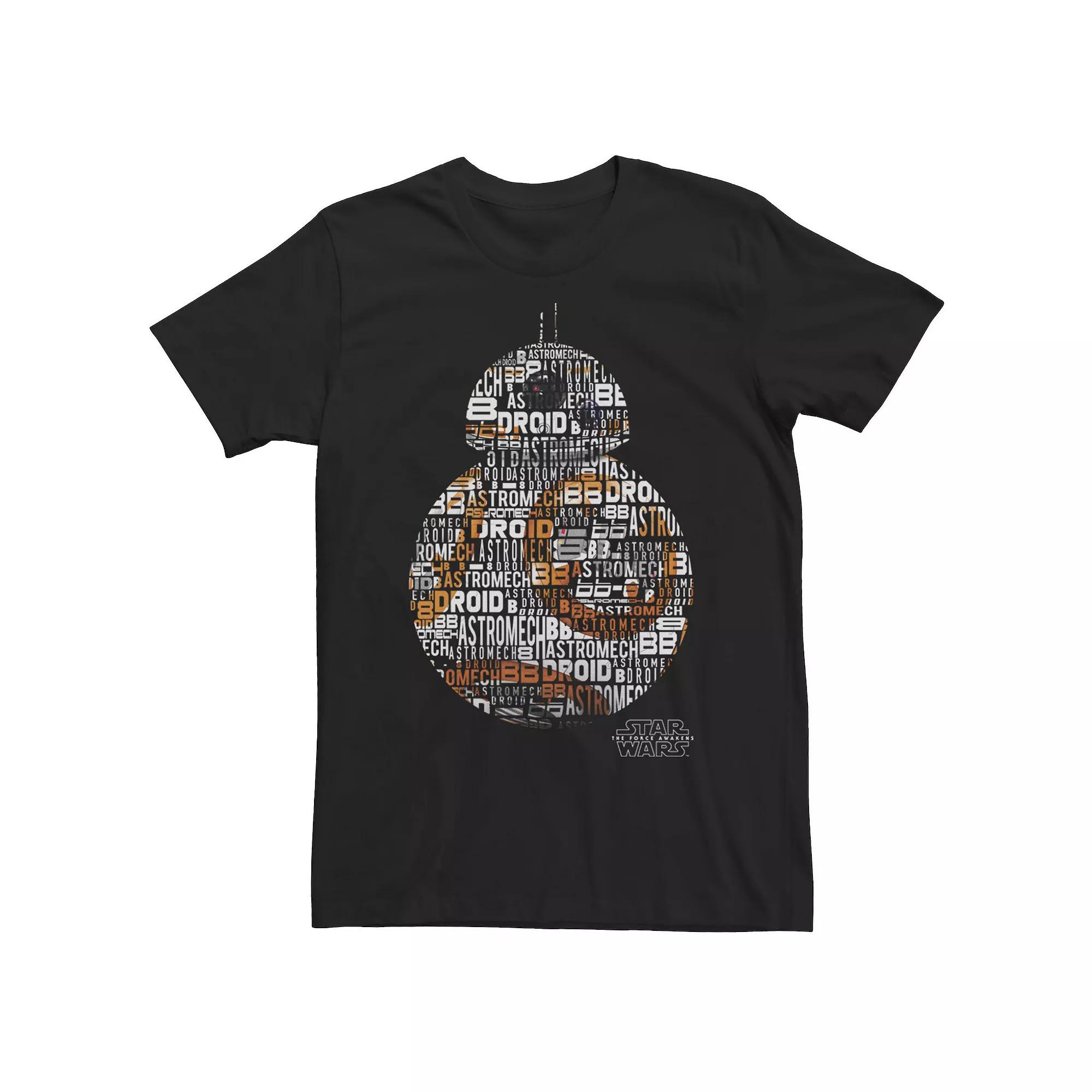Men's Star Wars BB-8 Word Fill Portrait Tee,  Product Image