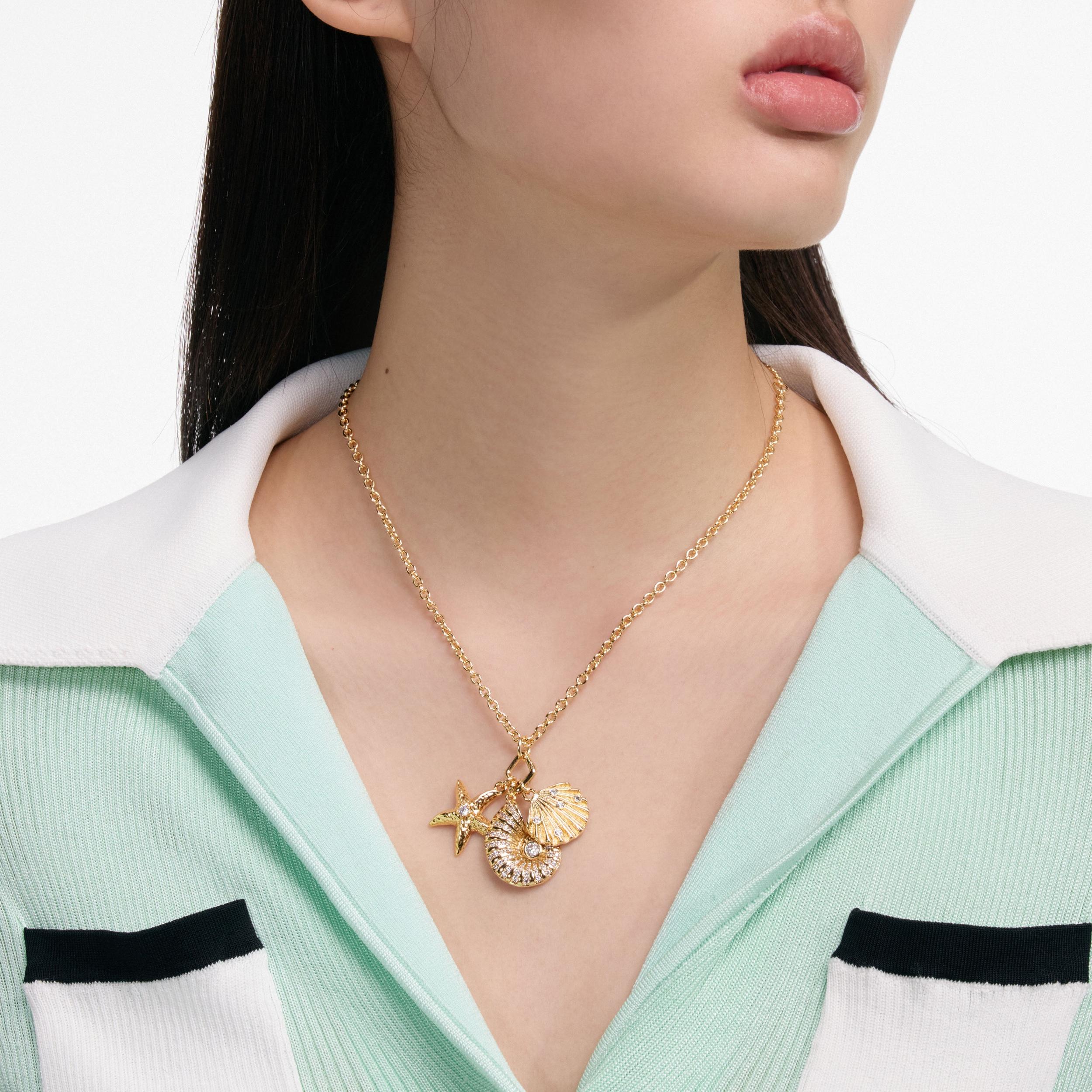 Gold Multi Charm Necklace Product Image