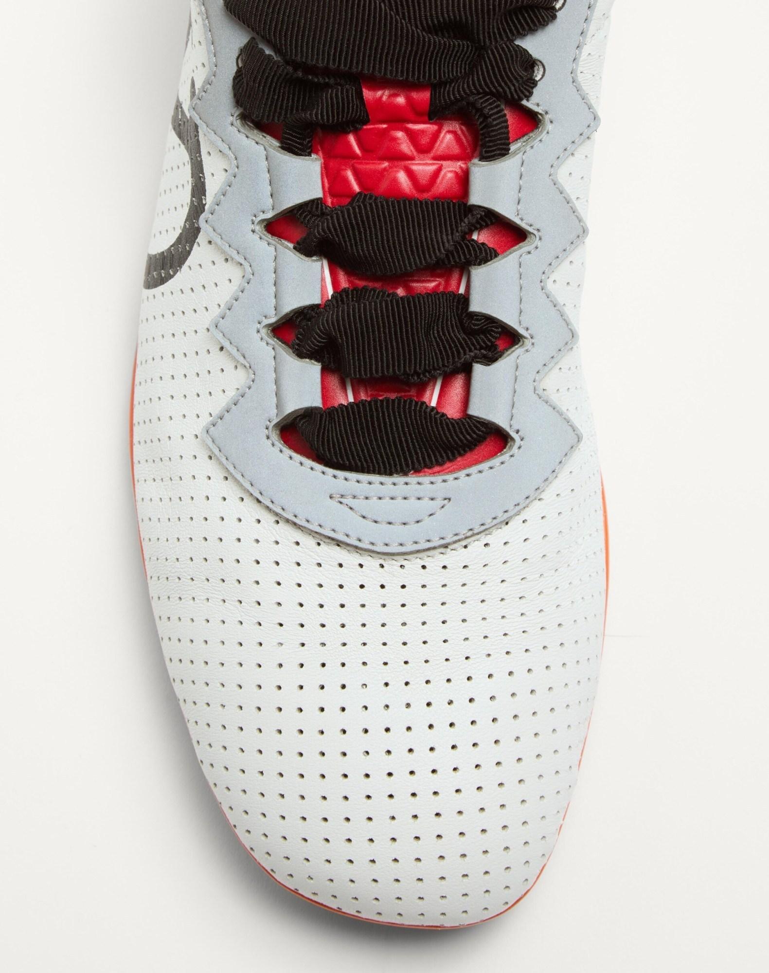 VALENTINO GARAVANI Chromathon Low-top Sneakers In Perforated Leather In Multi Product Image