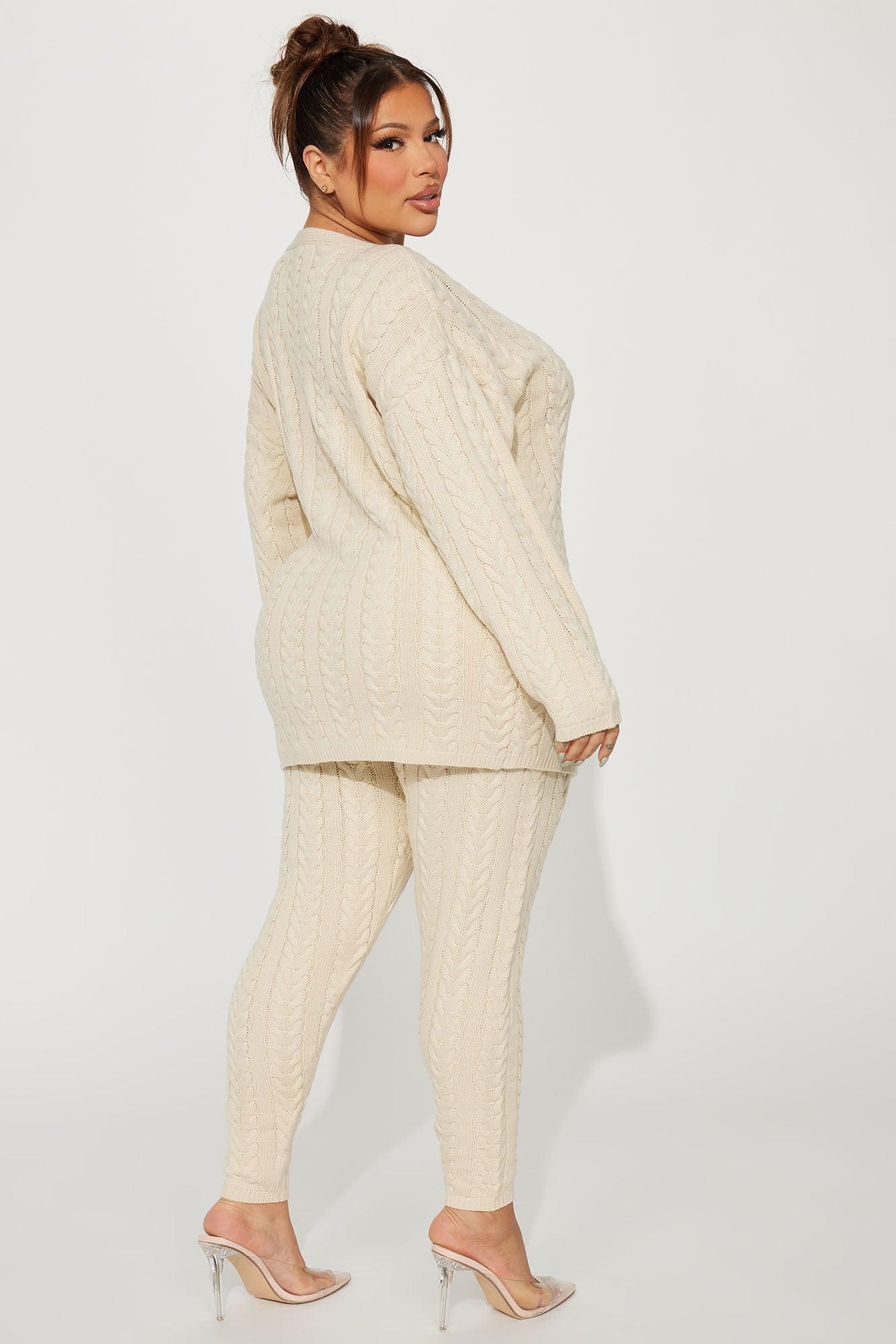 Keeley Sweater Pant Set - Cream Product Image