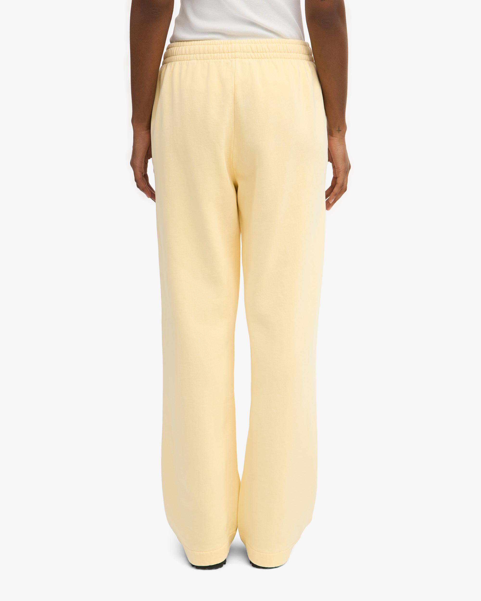 Organic Straight Leg Sweatpants - Soft Yellow Product Image