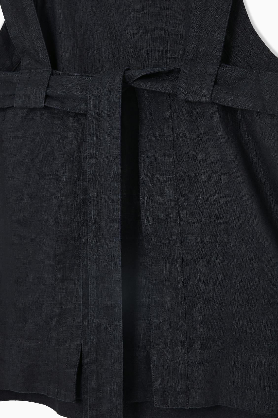 TIE-BACK LINEN TOP Product Image