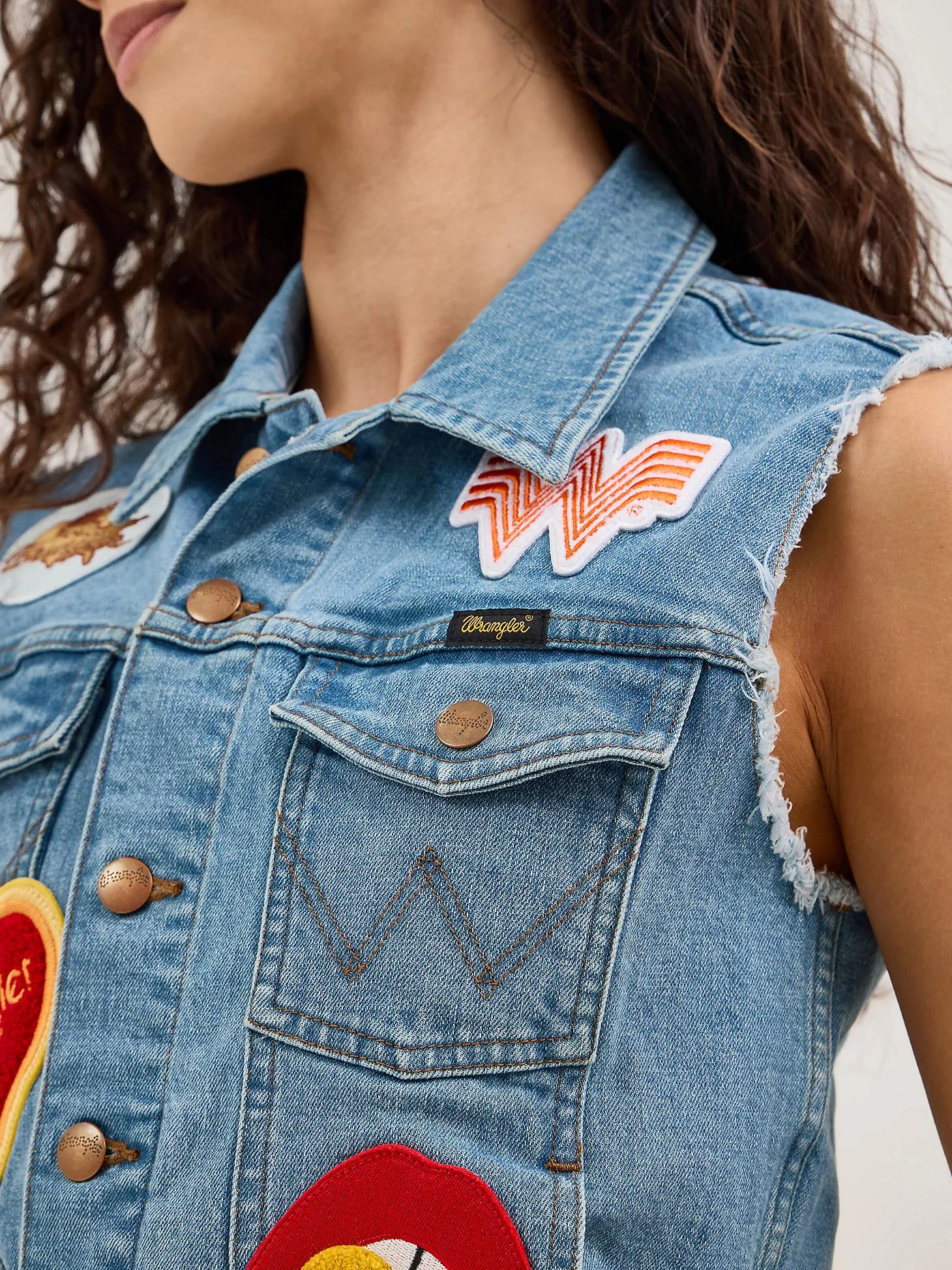Wrangler x Whataburger Women's Cut-Off Vest | Women's JACKETS & OUTERWEAR | Wrangler® Product Image