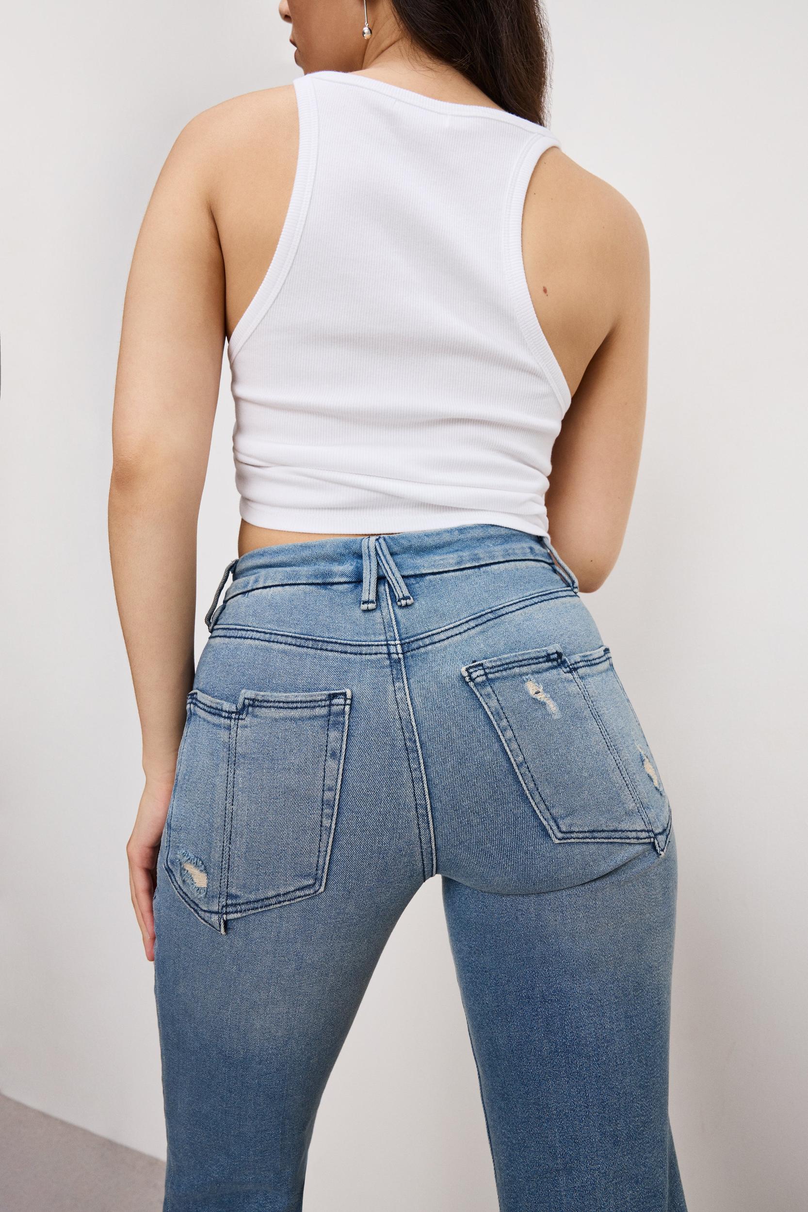 GOOD PETITE STRAIGHT JEANS | BLUE449 Product Image