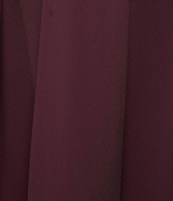 Ignite Evenings Plus Size Scoop Neck Long Sleeve Sequin Shoulder Midi Tiered Hem Jacket Dress Product Image