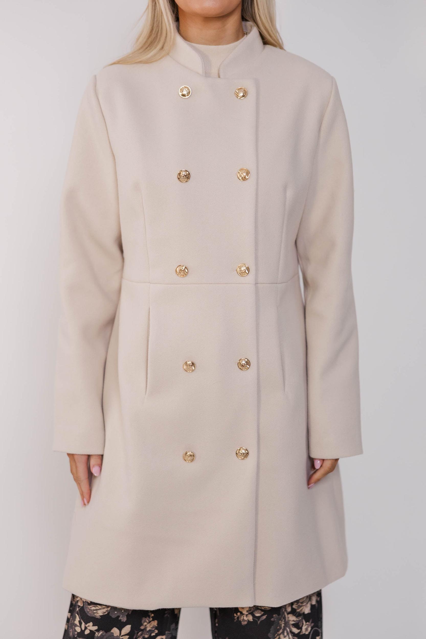 City Streets Oatmeal Brown Coat Female Product Image