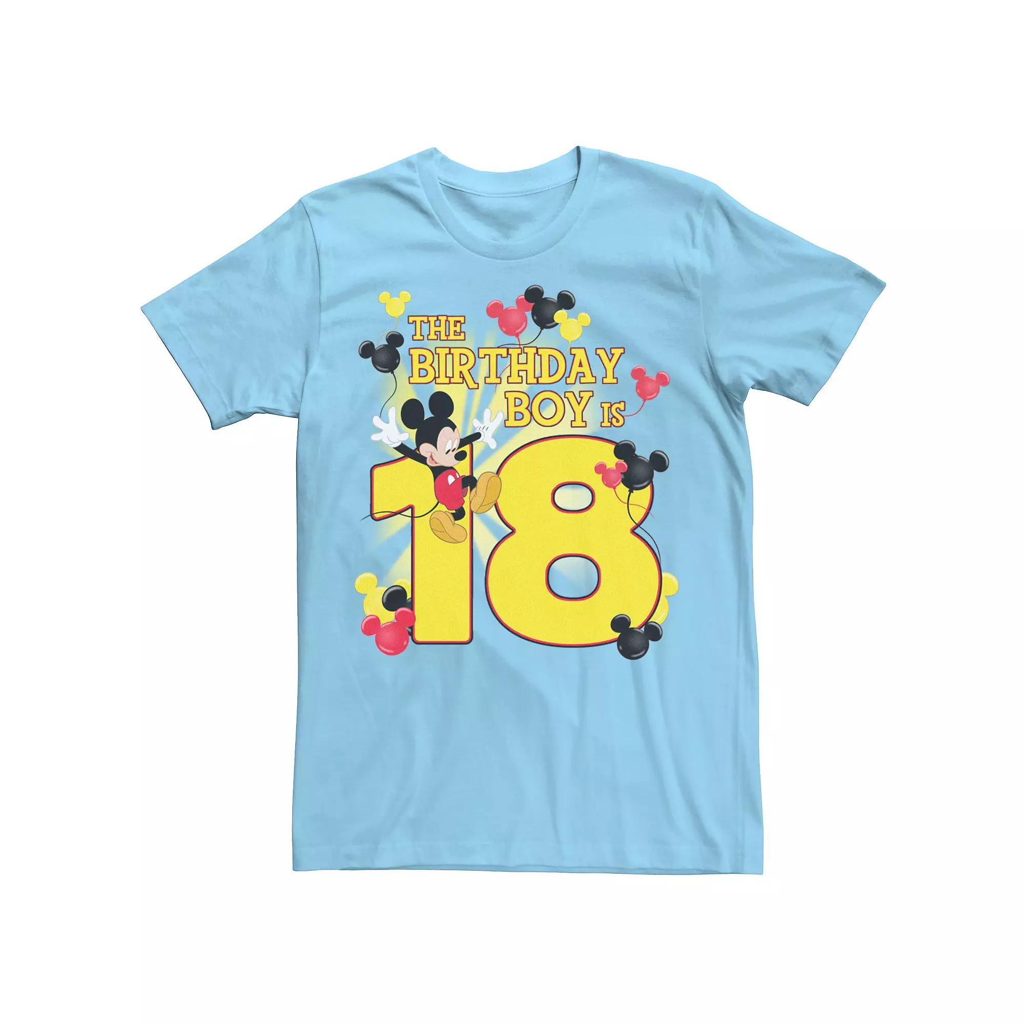 Disney's Mickey & Friends Men's 18 Year Old Birthday Boy Tee,  Product Image