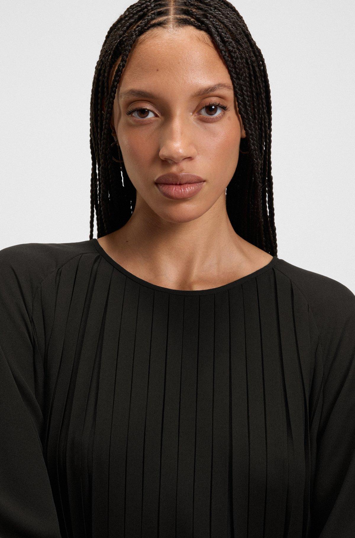 Plissé dress with smocked waistband Product Image