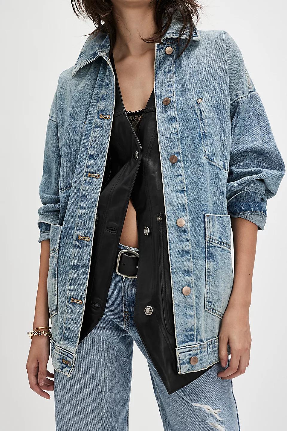 Free People Avery Denim Jacket Product Image