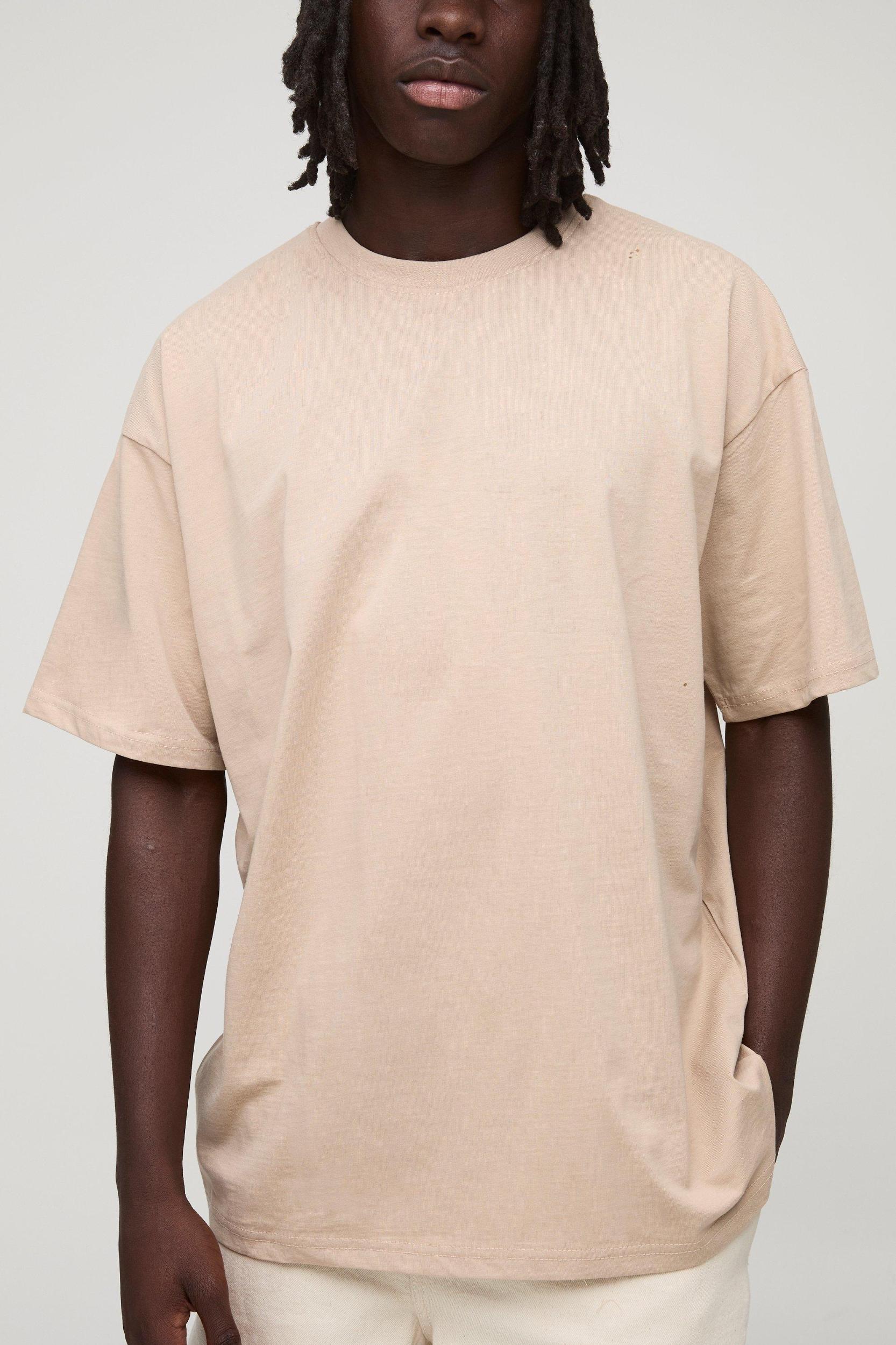 Oversized Basic Crew Neck T-shirt | boohooMAN USA Product Image