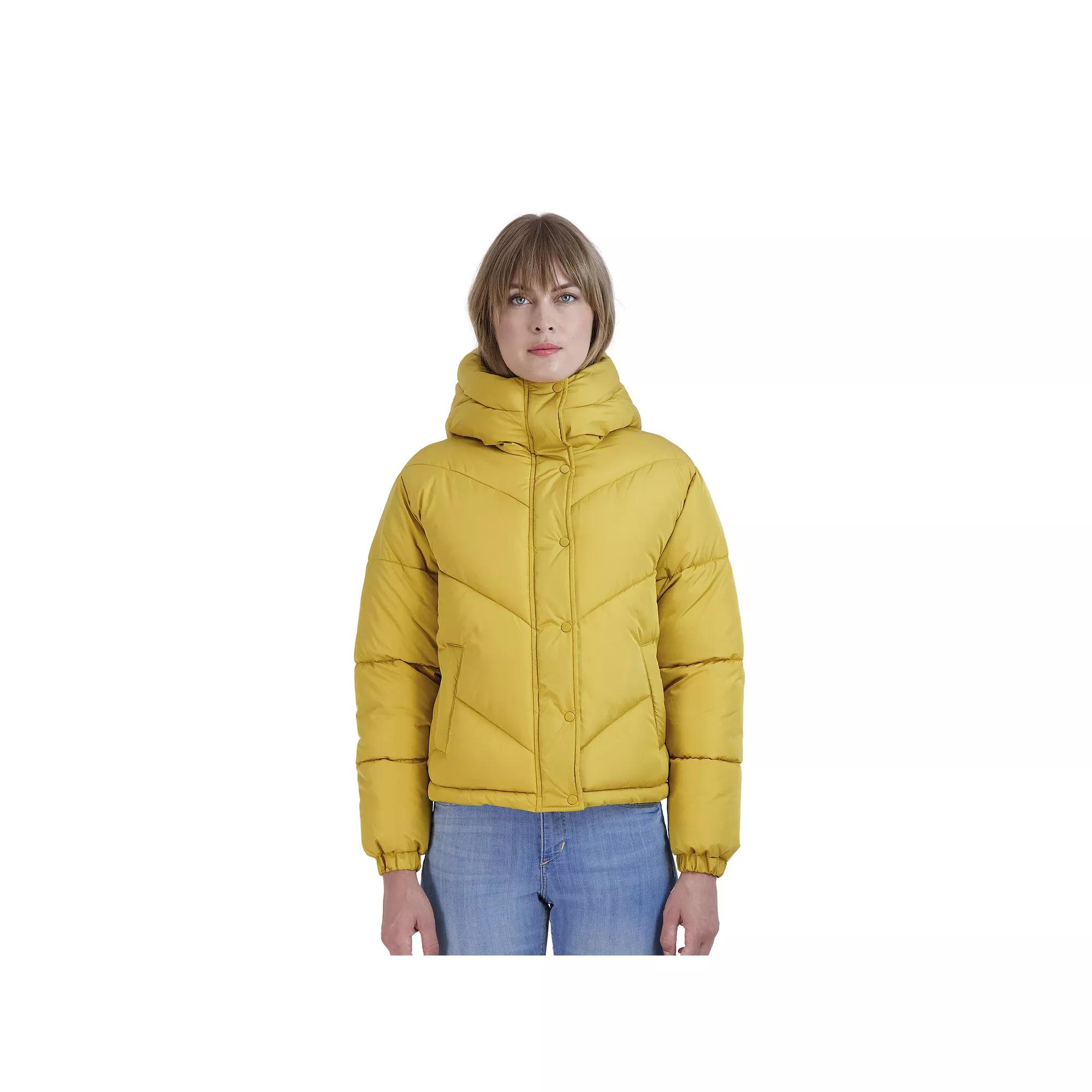 Juniors' Sebby Short Puffer Jacket, Women's,  Product Image