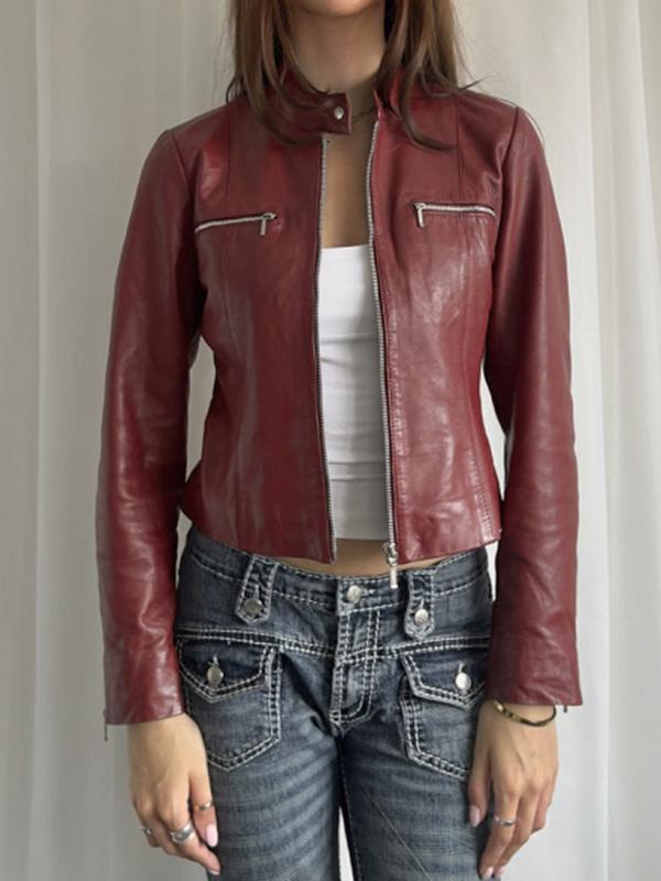 Punk Motorcycle Style Retro Jacket Product Image