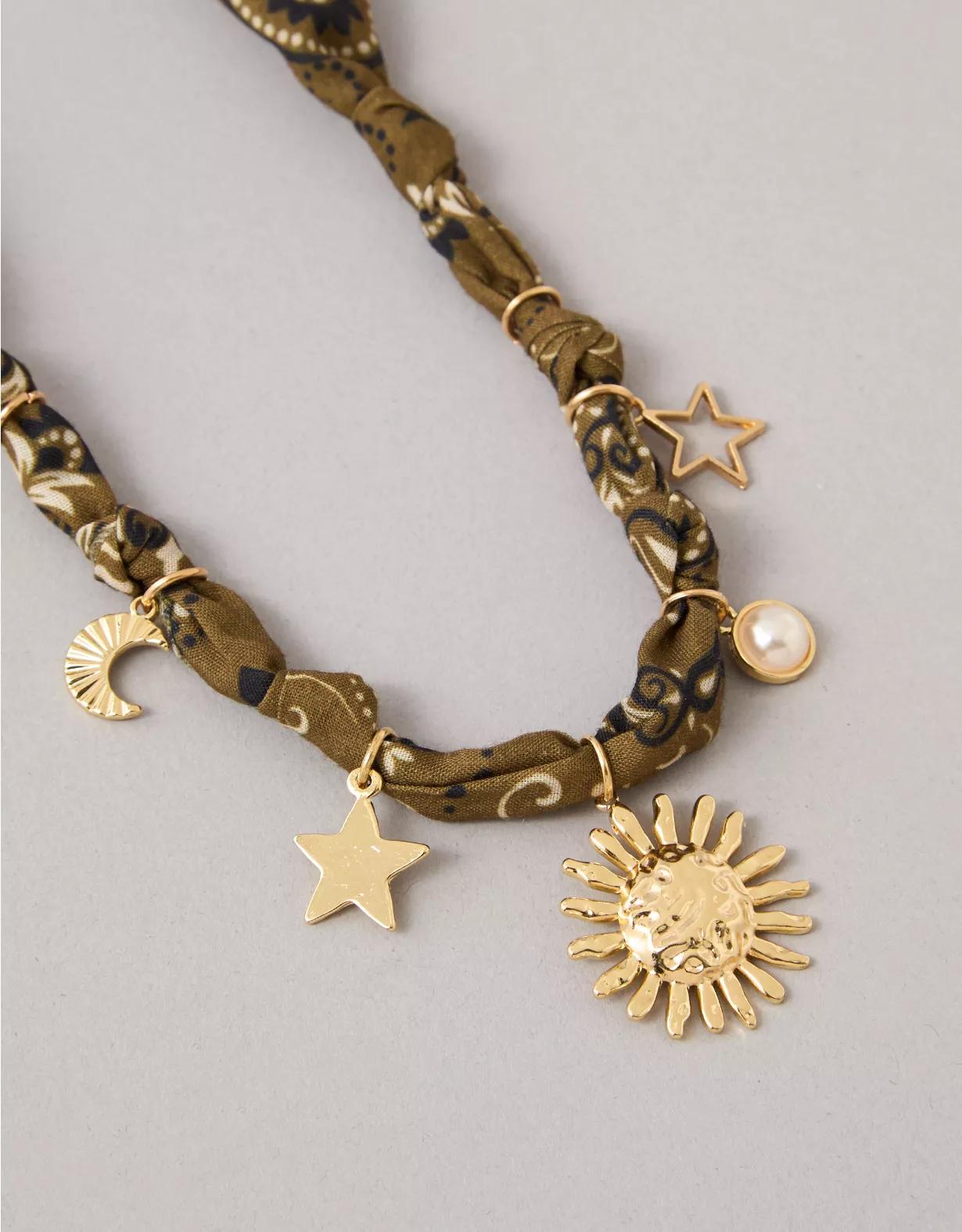 AEO Fabric Charm Necklace Product Image