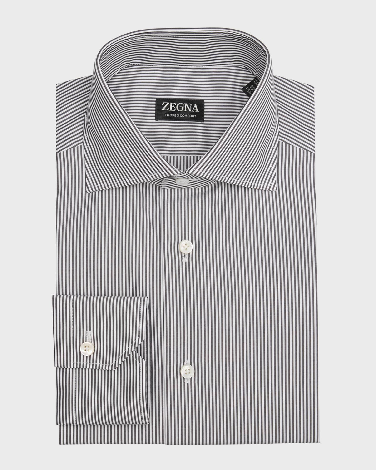Men's Trofeo Comfort Cotton Stripe Dress Shirt Product Image