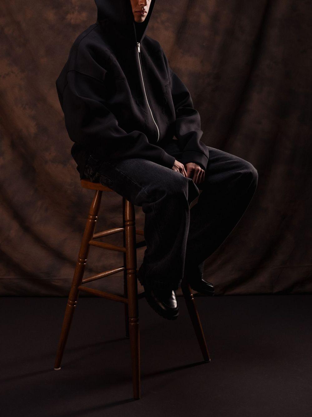 zip-up hoodie Product Image