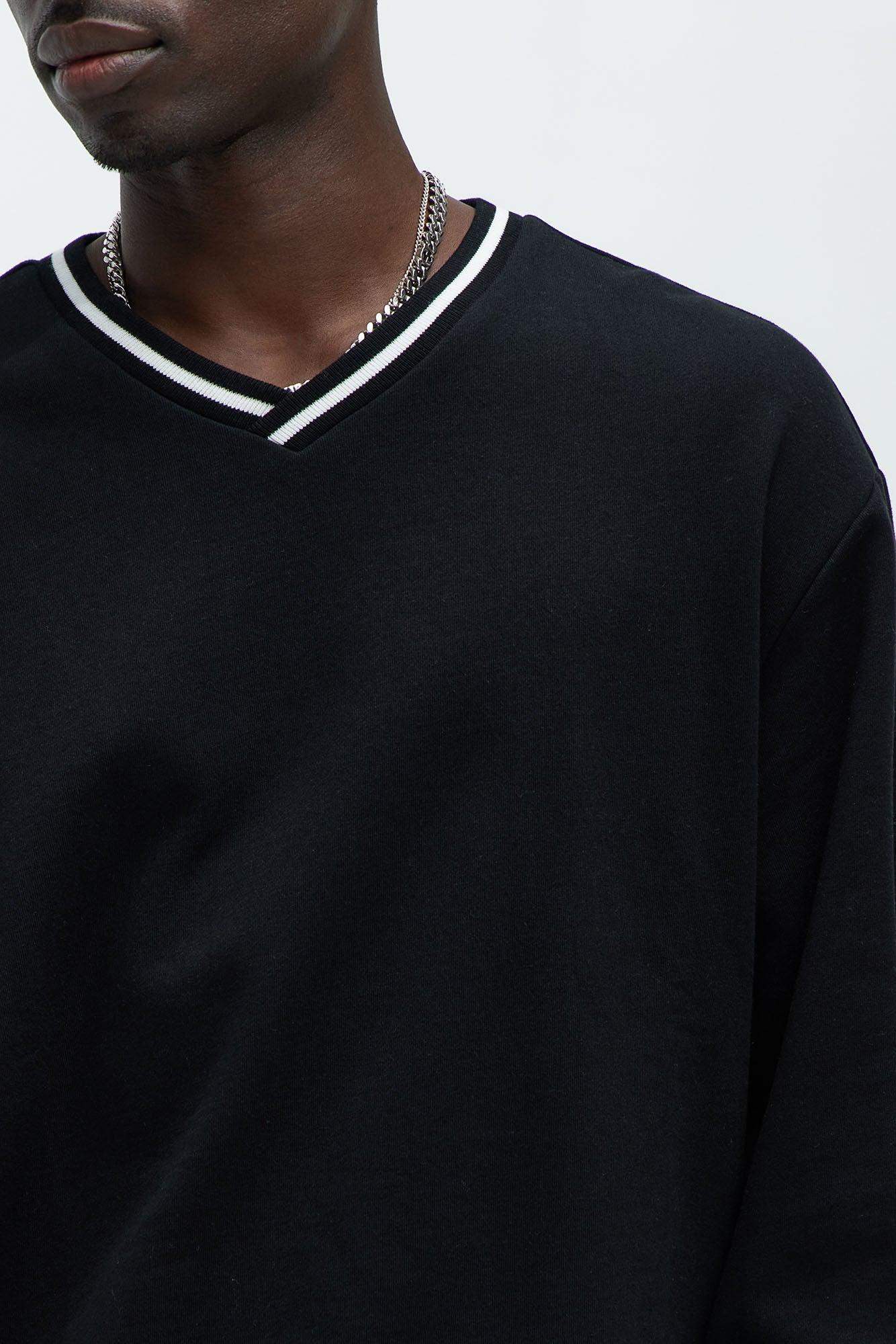 Tyson See The Signs V-Neck Sweatshirt - Black Product Image