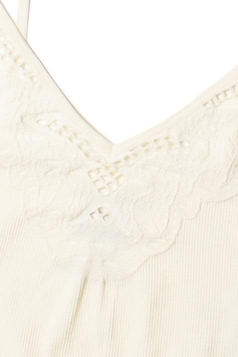 Vanilla Seamless Lace Pattern Cami Product Image