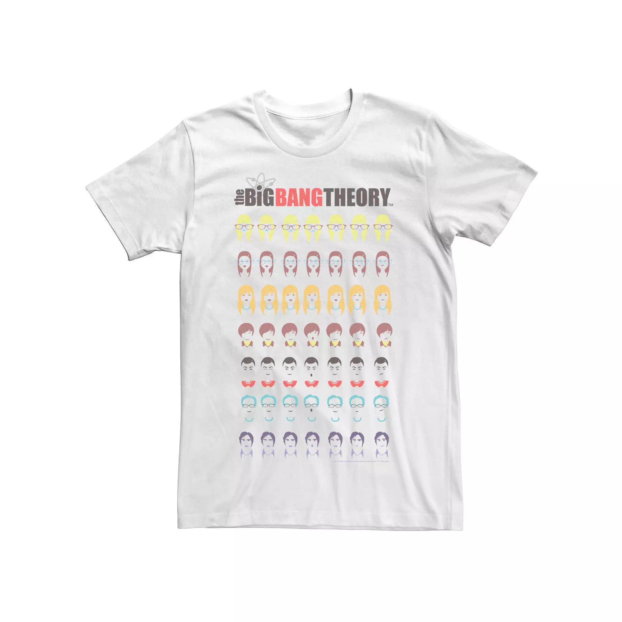 Men's The Big Bang Theory Faces Stack Tee,  Product Image
