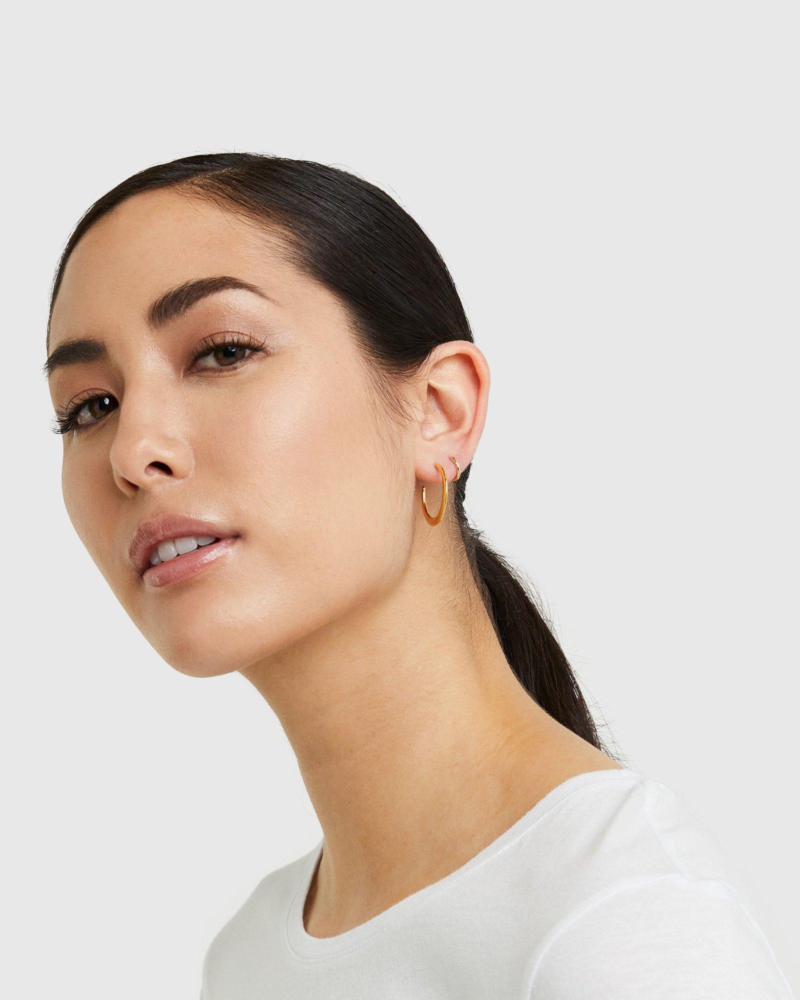 Quince | Women's Dress Up Hoop Earrings Earrings Product Image