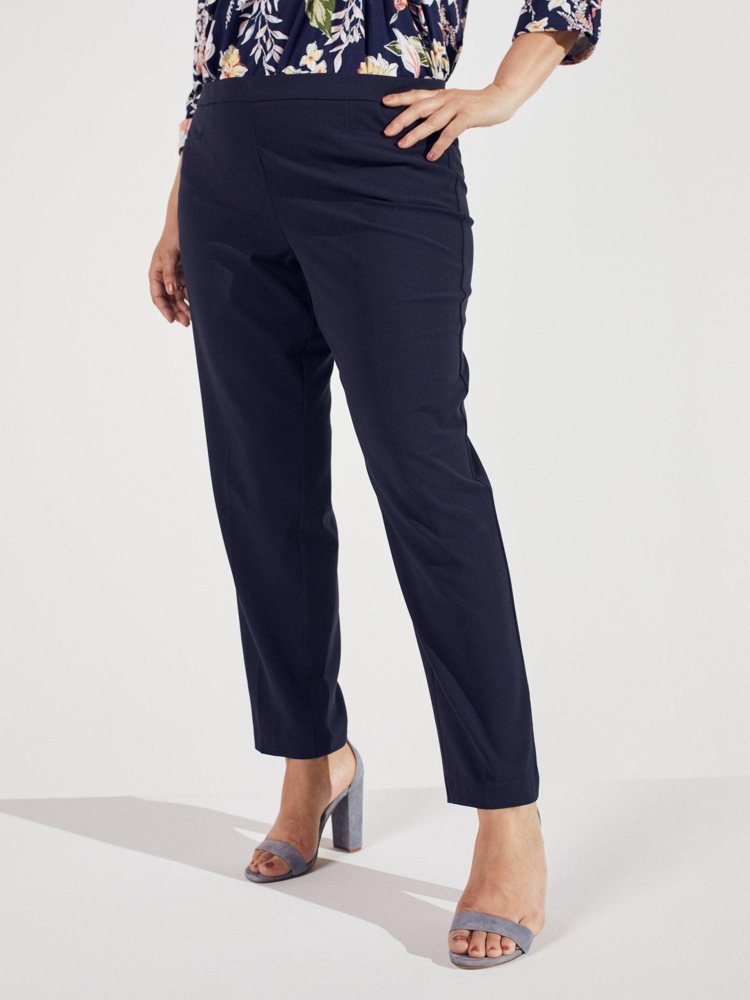 Roz & Ali™ Pull On Tummy Control Pants With L Pockets, Tall Length Plus Product Image