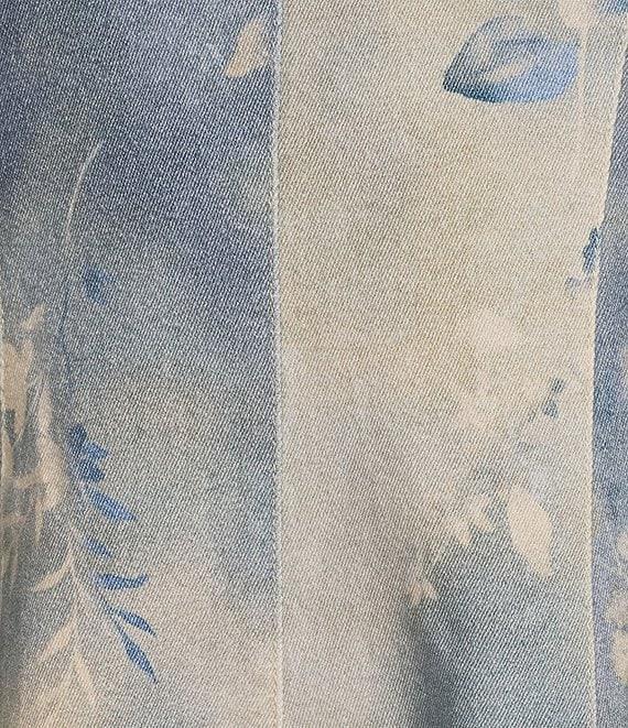 Reba Twill Antique Floral Scoop Neck Sleeveless Fit & Flare Tank Dress Product Image