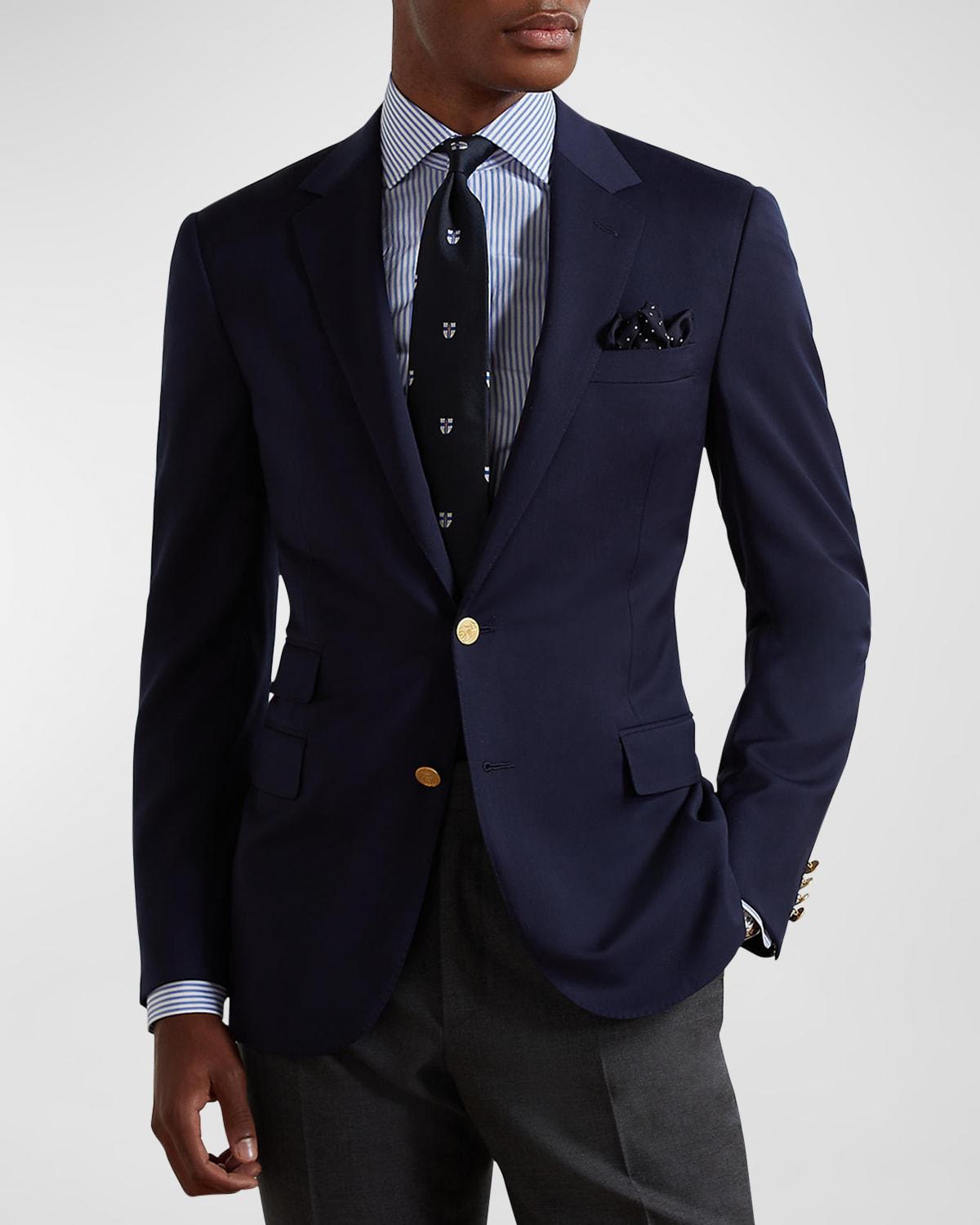 Mens Gregory Hand-Tailored Wool Serge Blazer Product Image