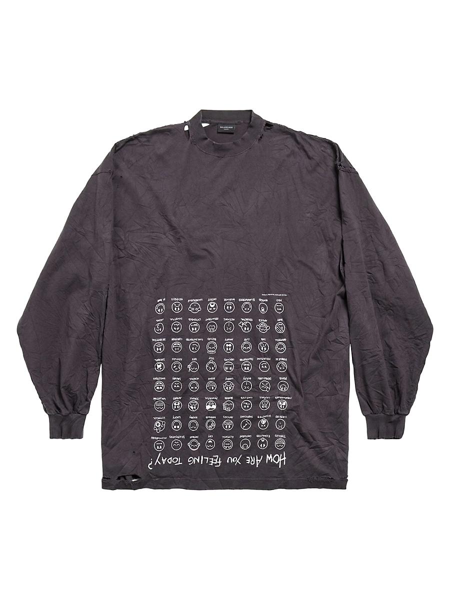 How are You Feeling Today Long Sleeve T-Shirt Large Fit Product Image