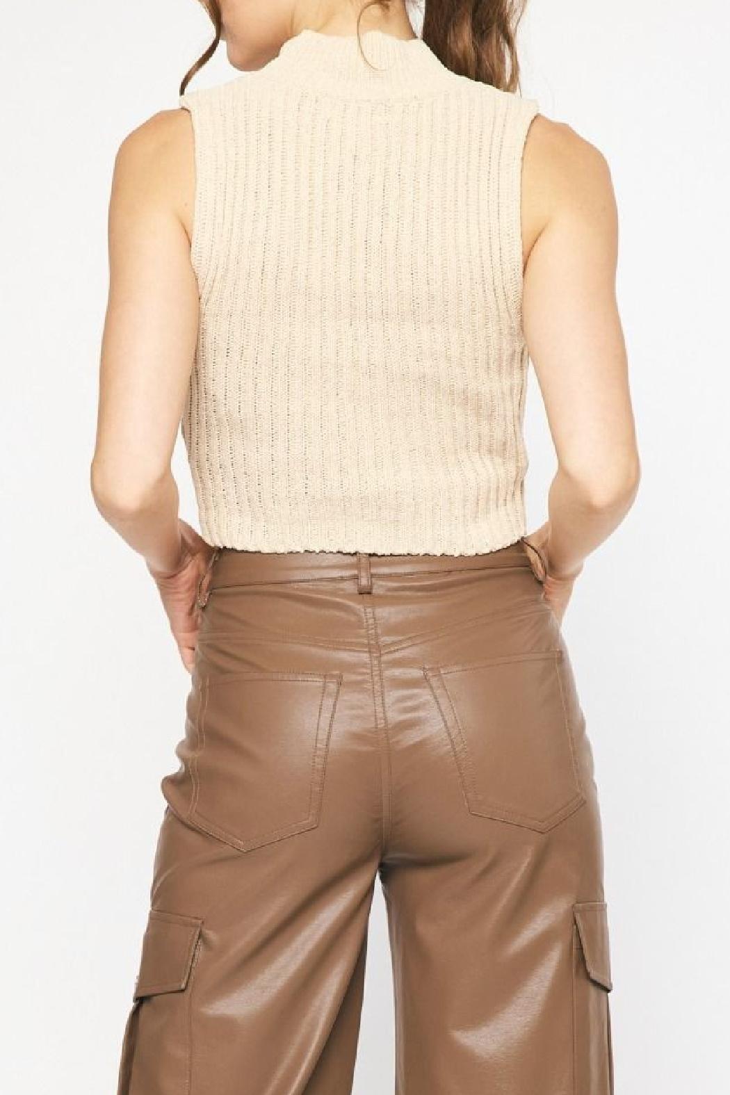 Cropped Mock Neck Top Product Image