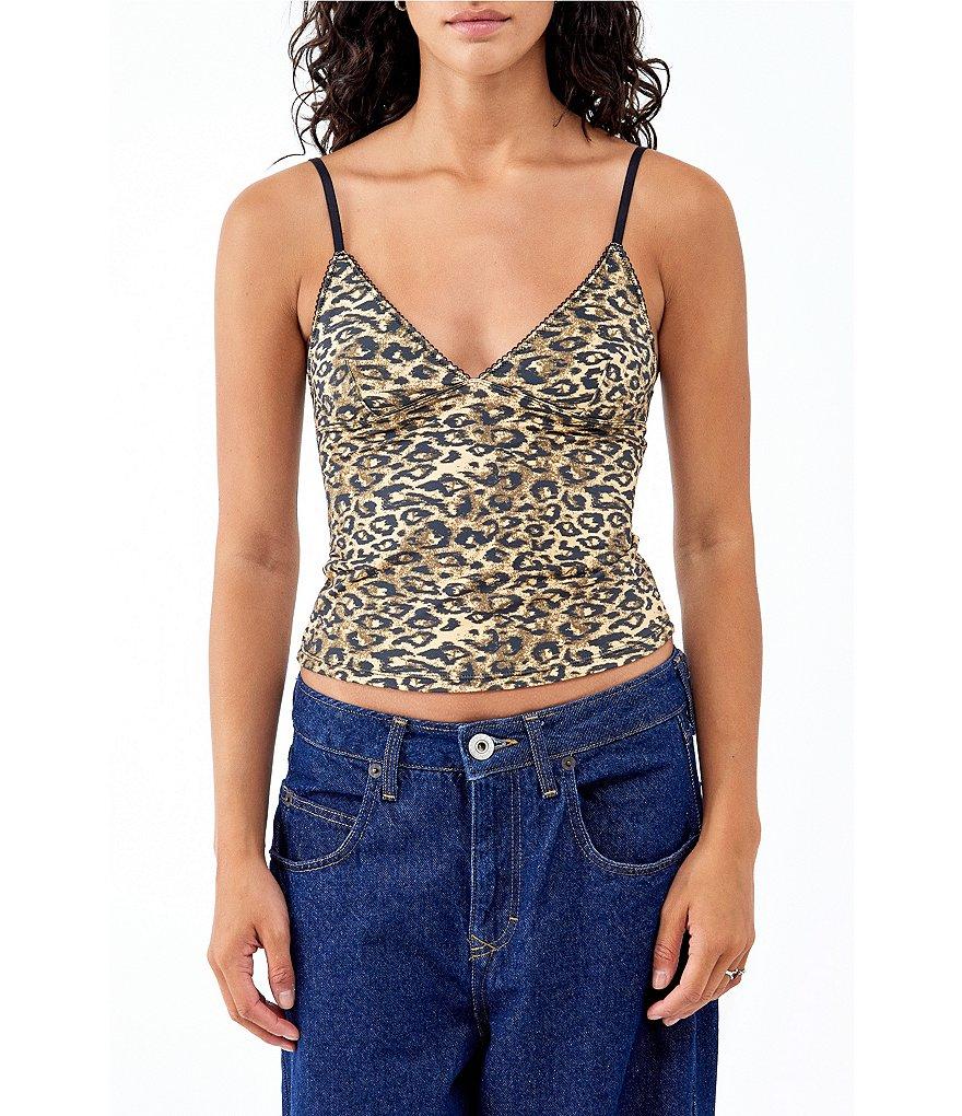 BDG Urban Outfitters Je Taime Leopard Print Camisole Product Image