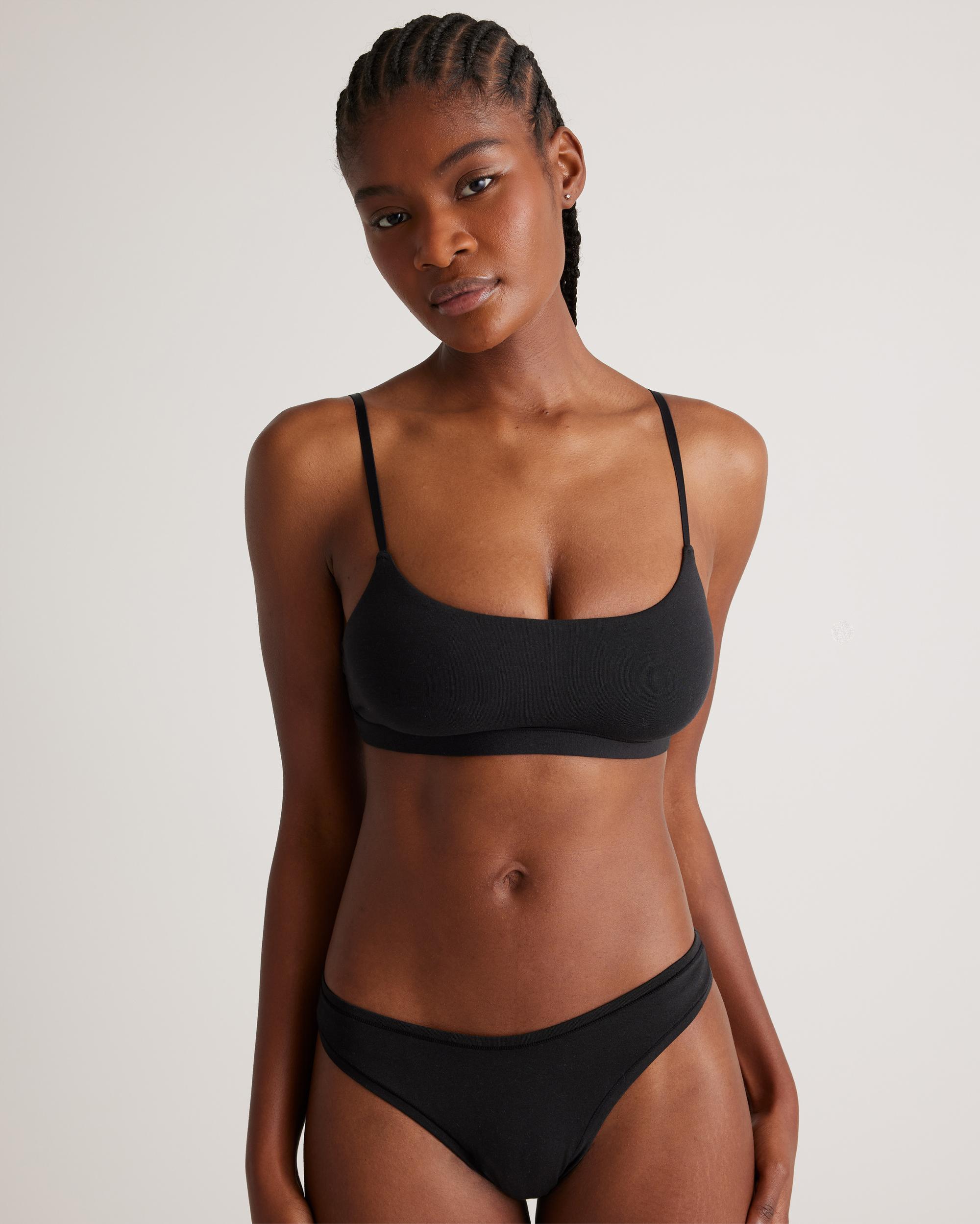 Quince | Women's Scoop Bralette Organic Cotton Product Image