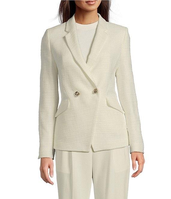 BOSS by Hugo Boss Jatawa Tweed Notch Lapel Long Sleeve Blazer Product Image