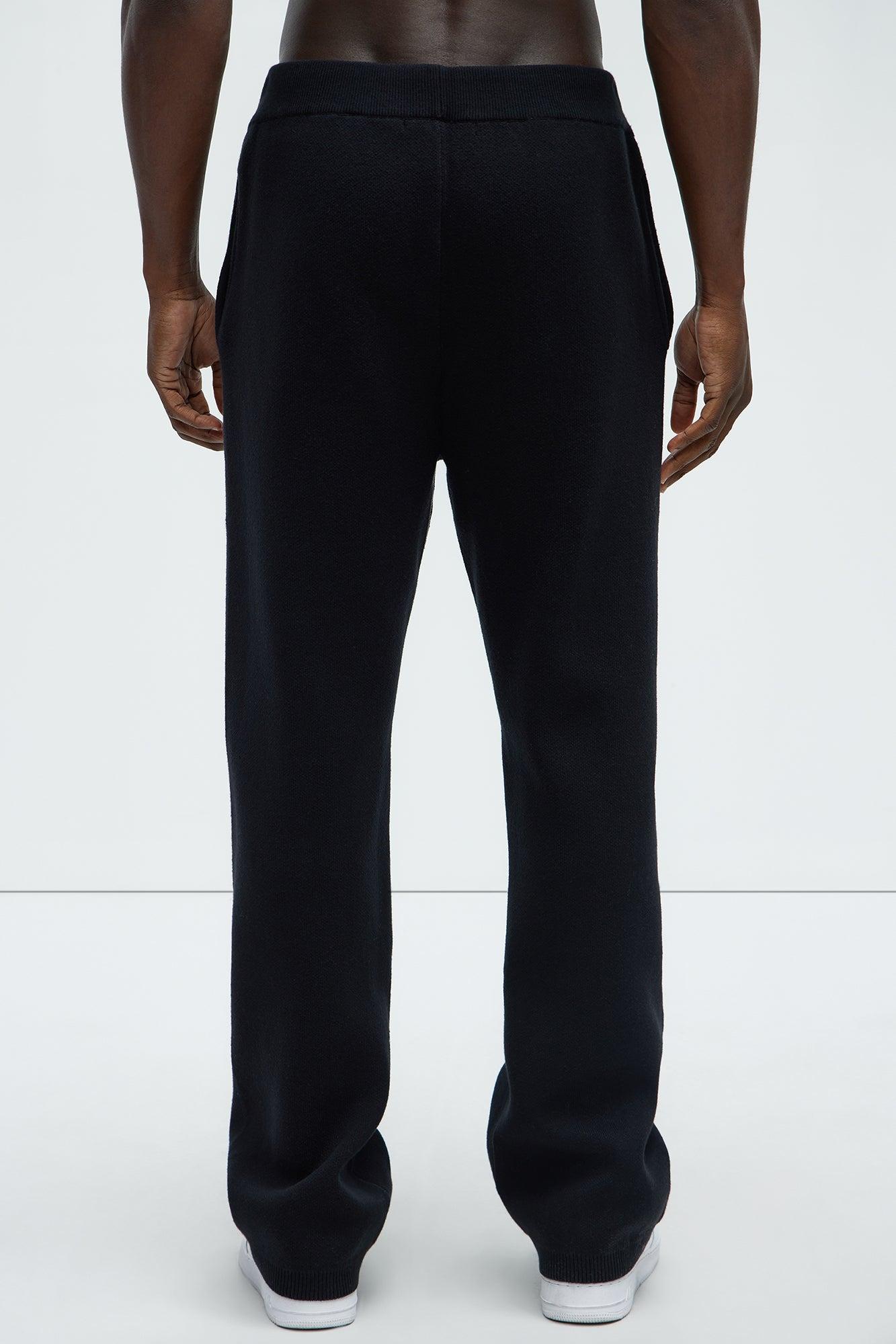 Recline Sweater Knit Sweatpants - Black Product Image