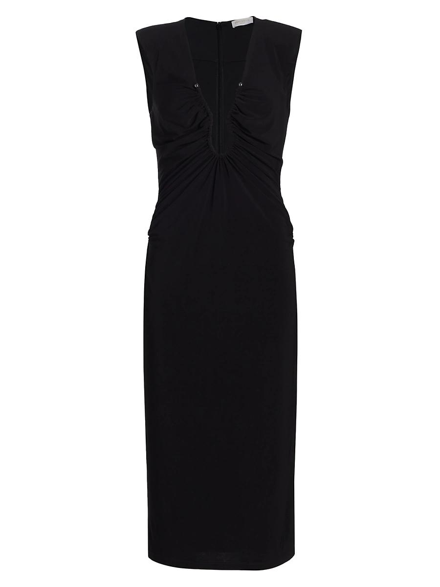 Womens Elena Ruched Jersey Midi-Dress Product Image